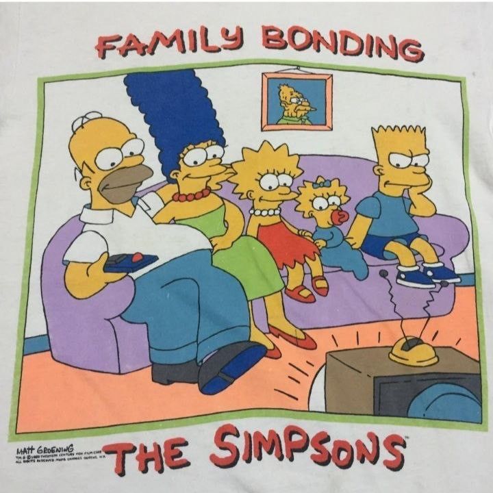 The Simpsons Vintage the simpsons cartoon family bonding Size US M / EU 48-50 / 2 - 3 Thumbnail