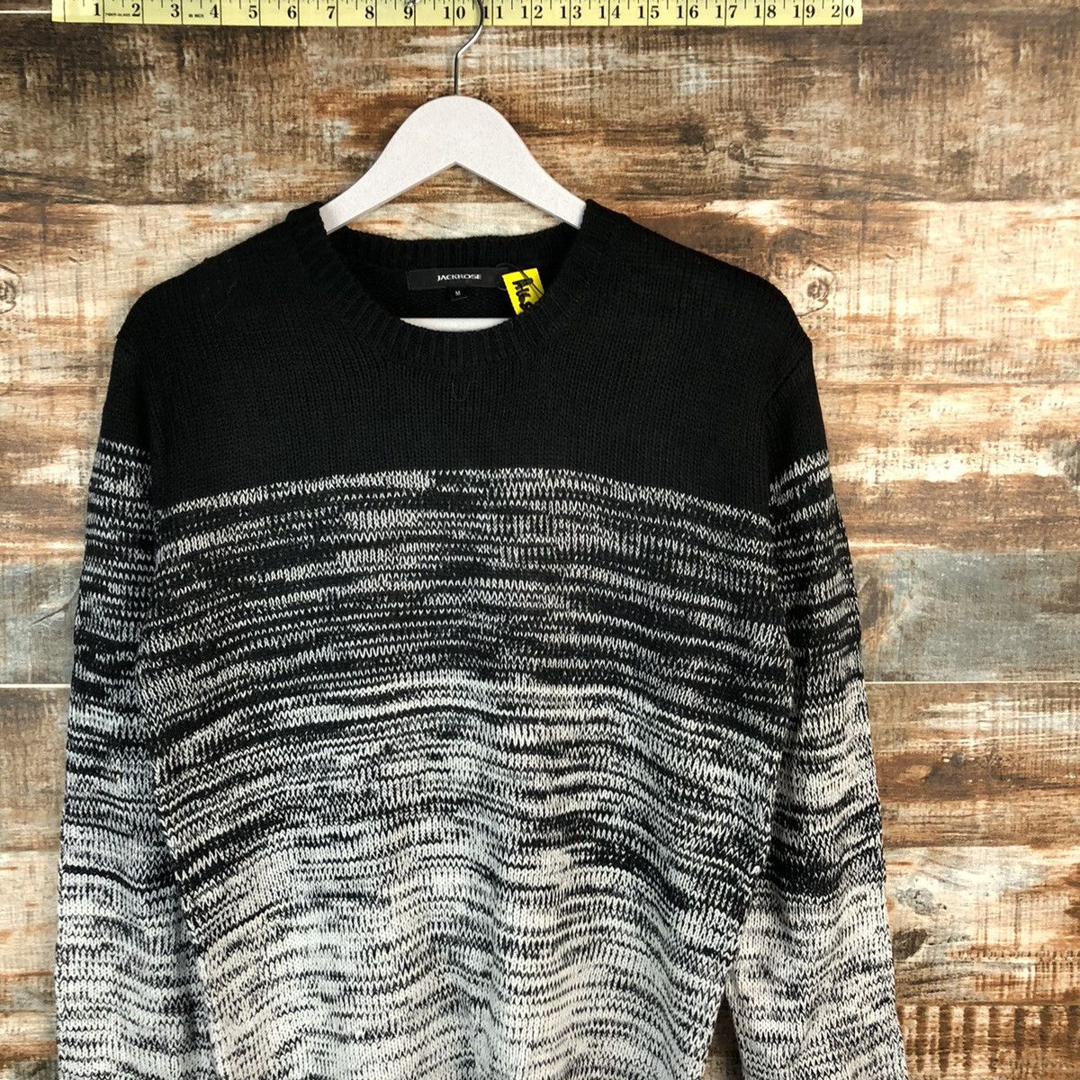 Homespun Knitwear × JACKROSE Jack Rose Black White Knitwear #A1659 Size US M / EU 48-50 / 2 - 5 Thumbnail