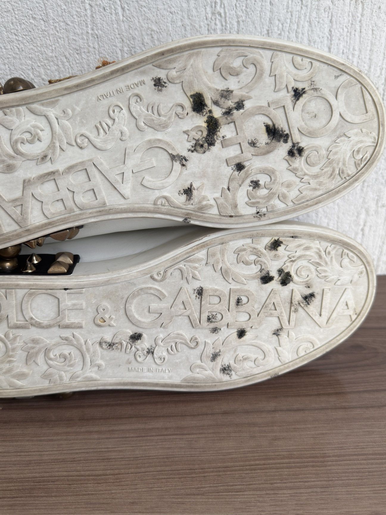 Dolce & Gabbana Portofino embellished studded sneaker Size US 9.5 / EU 42-43 - 19 Thumbnail