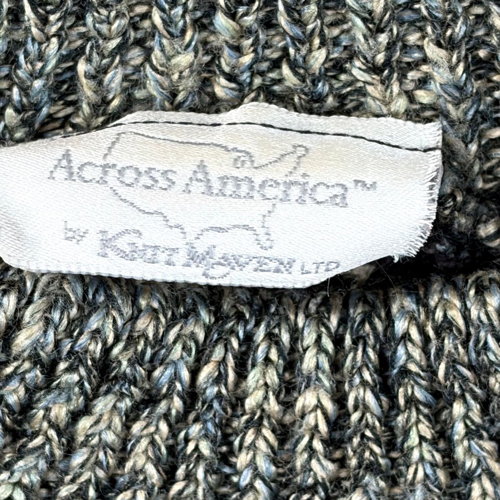 Vintage VINTAGE Across America Knit Maven Ltd Sweater Floral Jacquard Green Black USA Made Shirt M Womens Size M / US 6-8 / IT 42-44 - 3 Thumbnail
