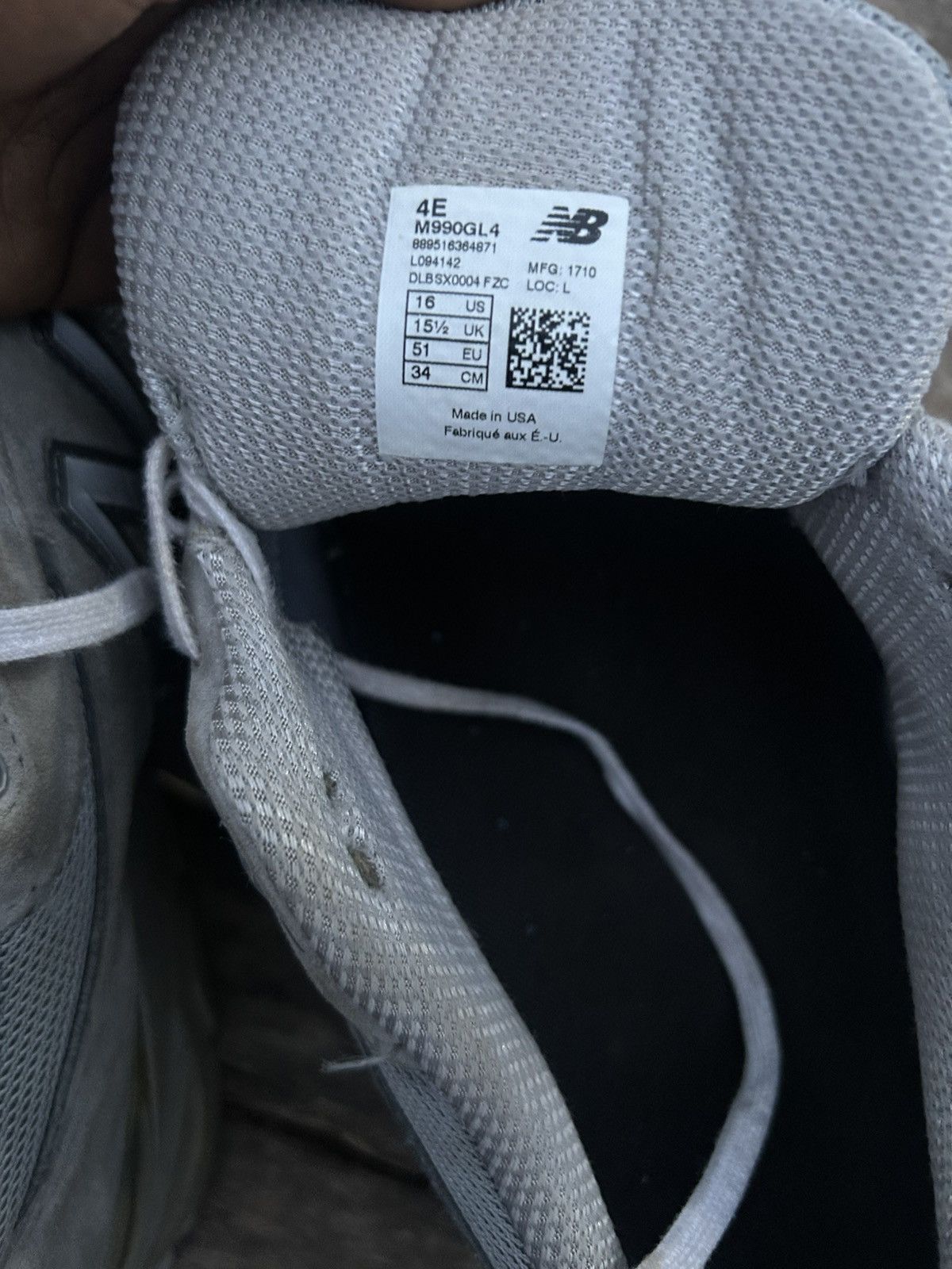 New Balance New Balance 990v4 Made In The USA US16 UK15.5 EU51 Size US 15 / EU 48 - 7 Thumbnail
