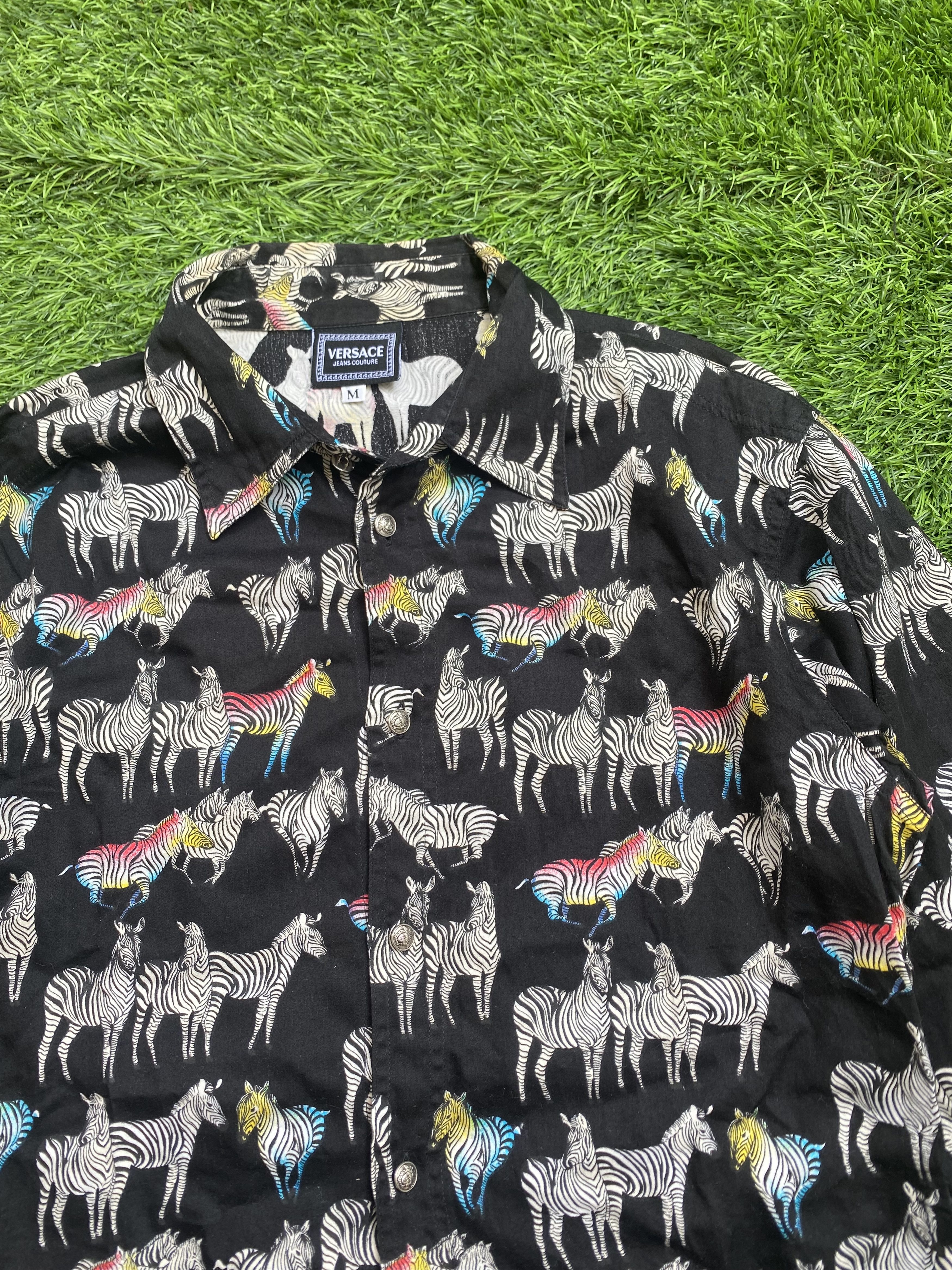 Versace × Versace Jeans Couture Vintage Versace Horse Printed Shirts Button Ups Size US S / EU 44-46 / 1 - 2 Thumbnail