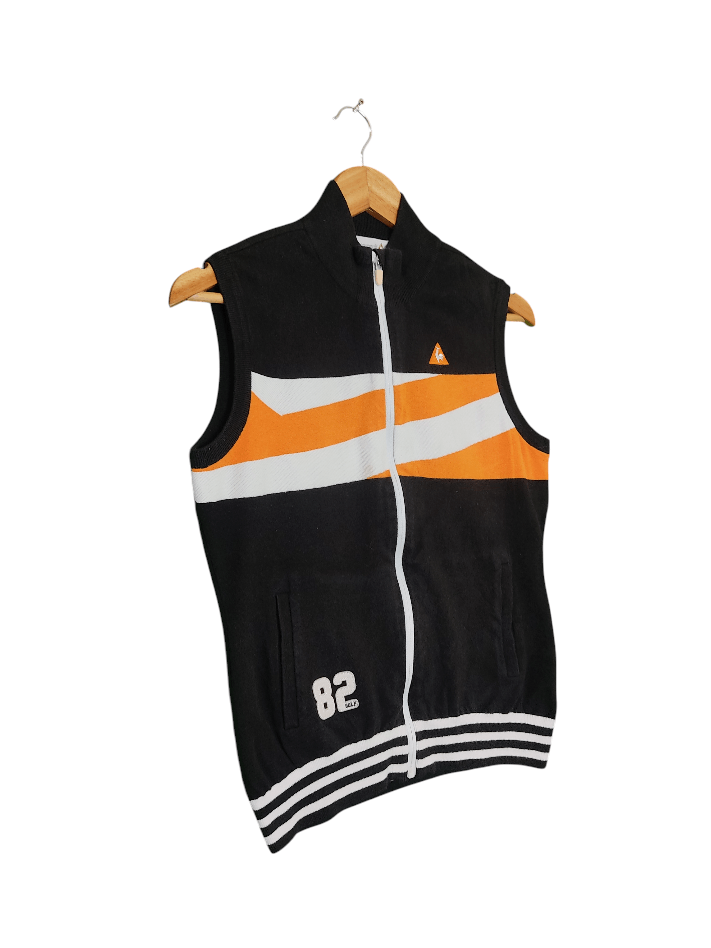 Le Coq Sportif Le Coq Sportif Golf Collection Black / Orange Woman Vest Size L / US 10 / IT 46 - 3 Thumbnail