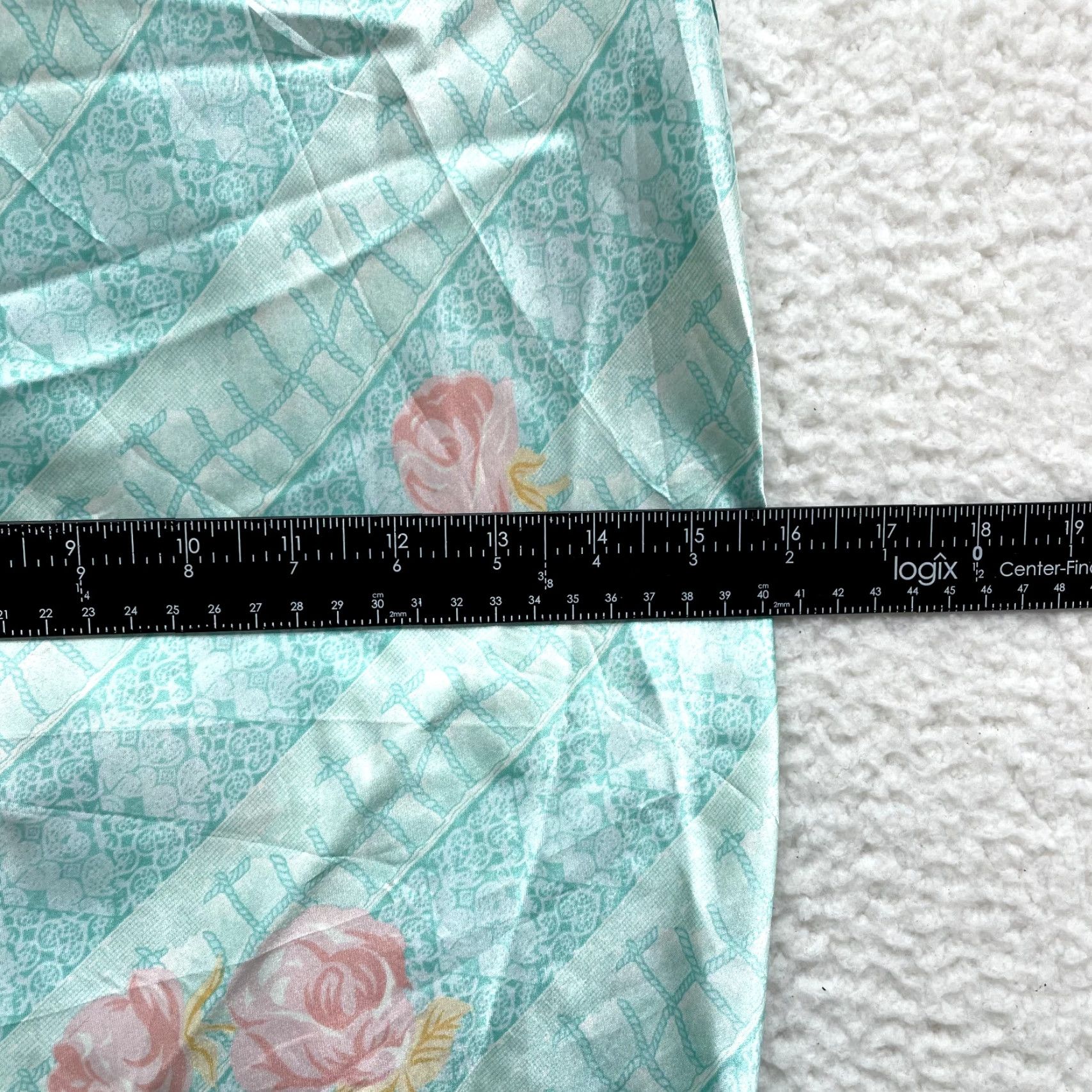 Vintage VINTAGE Slip Dress Blue Mint Floral Rose Satin Chemise Negligee Lingerie Womens M Size M / US 6-8 / IT 42-44 - 6 Thumbnail