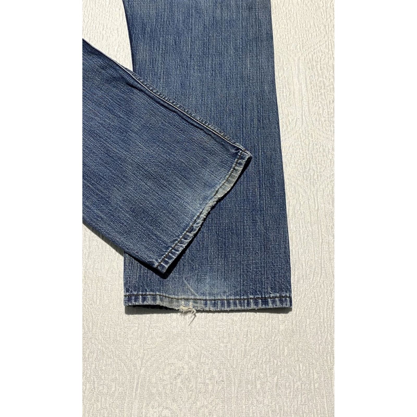 Wrangler VINTAGE Wrangler Jeans Co Straight Fit 36x30 Denim Blue Distressed Mens Jeans Size US 36 / EU 52 - 4 Thumbnail