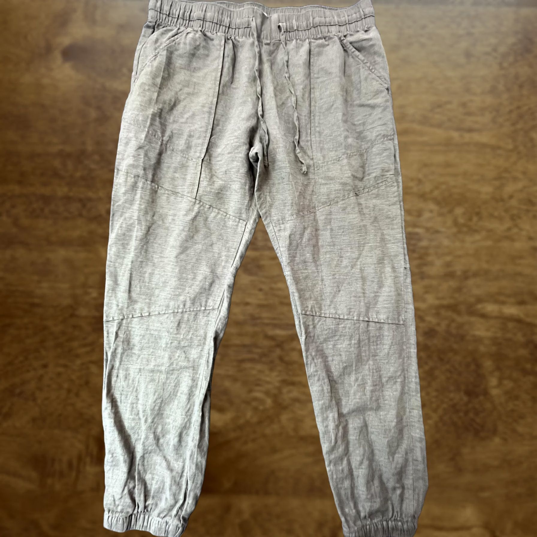 Lucky Brand Lucky Brand Jogger Pants Womens XL Olive Green Drawstring Elastic Waist Cuffed Ankle Pockets Size 40" / US 18 - 1 Thumbnail