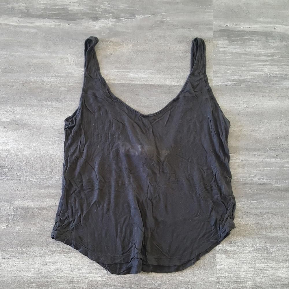 Designer Black Back Strap Melville Tank Size ONE SIZE - 1 Thumbnail