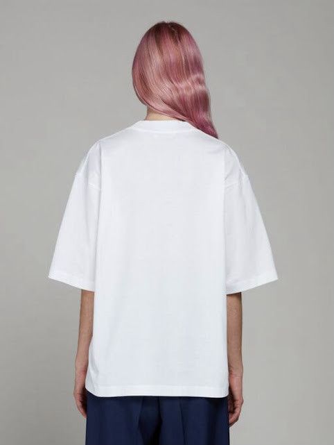 Marni o1w1db10125 Cotton T-Shirt in White Size L / US 10 / IT 46 - 2 Thumbnail