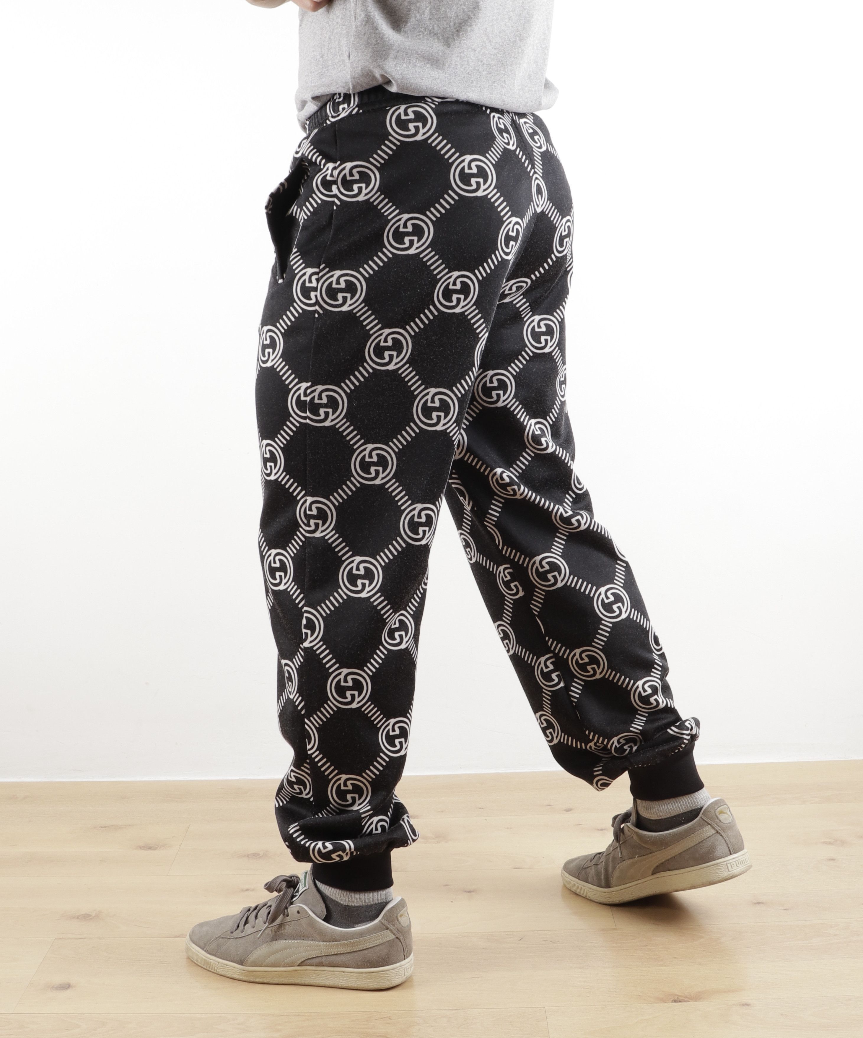 Gucci Gucci GG Monogram Black Joggers Track Pants Sweatpants Size US 31 - 6 Thumbnail