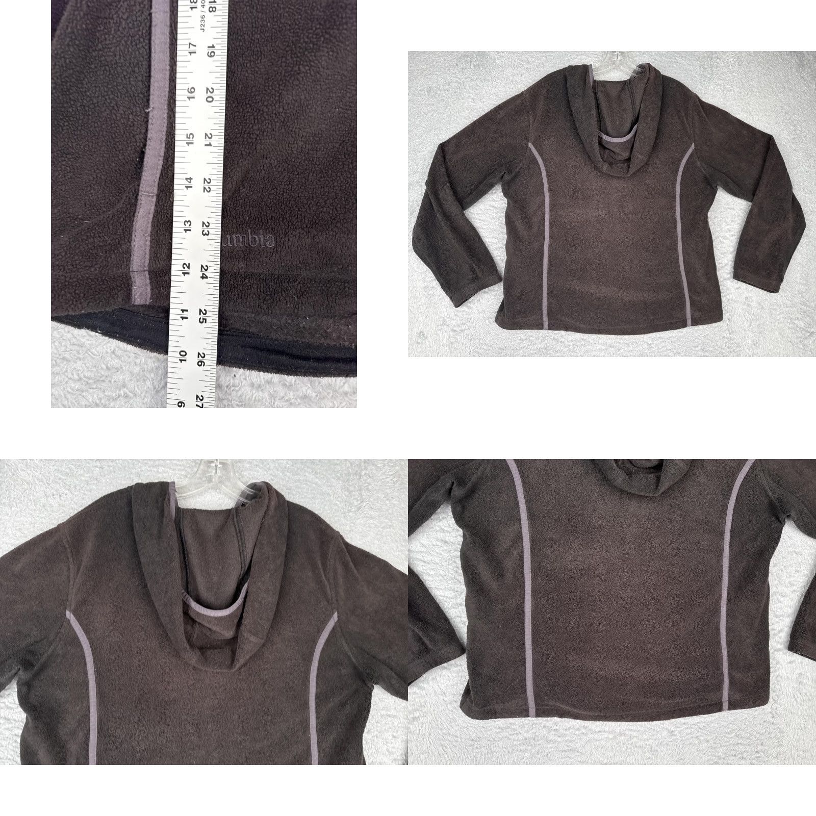 Vintage Columbia Jacket Womens L Black Fleece Hooded Full Zip Outdoor Hiking WL6578 Size L / US 10 / IT 46 - 9 Thumbnail
