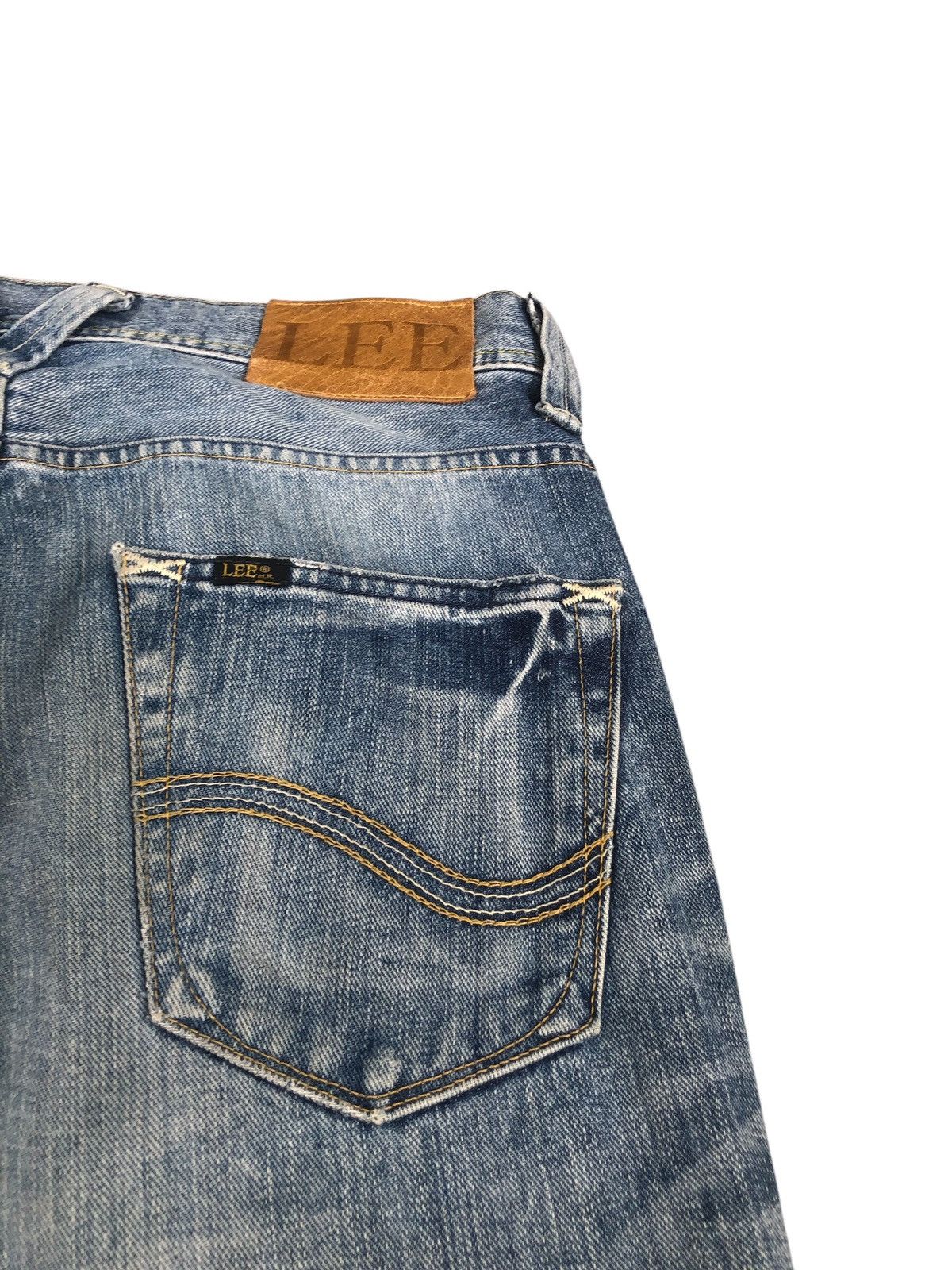 If Six Was Nine Japanese Lee Flared Jeans Distressed Jeans Size US 33 - 17 Thumbnail