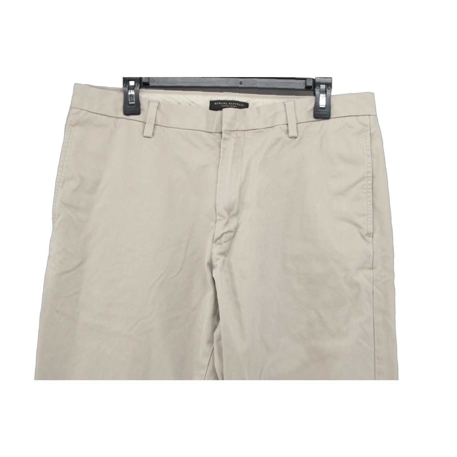 Banana Republic Banana Republic Gavin Relaxed Straight Chino Pant Beige Khaki Tan Men's Sz 34/28 Size US 34 / EU 50 - 1 Thumbnail