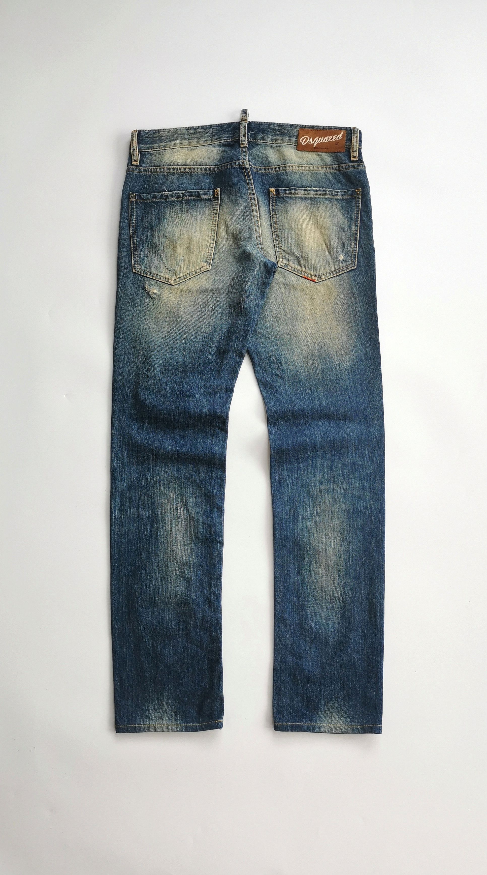 Dsquared2 DSQUARED2 distressed mudwash rusty denim jeans Size US 33 - 11 Thumbnail