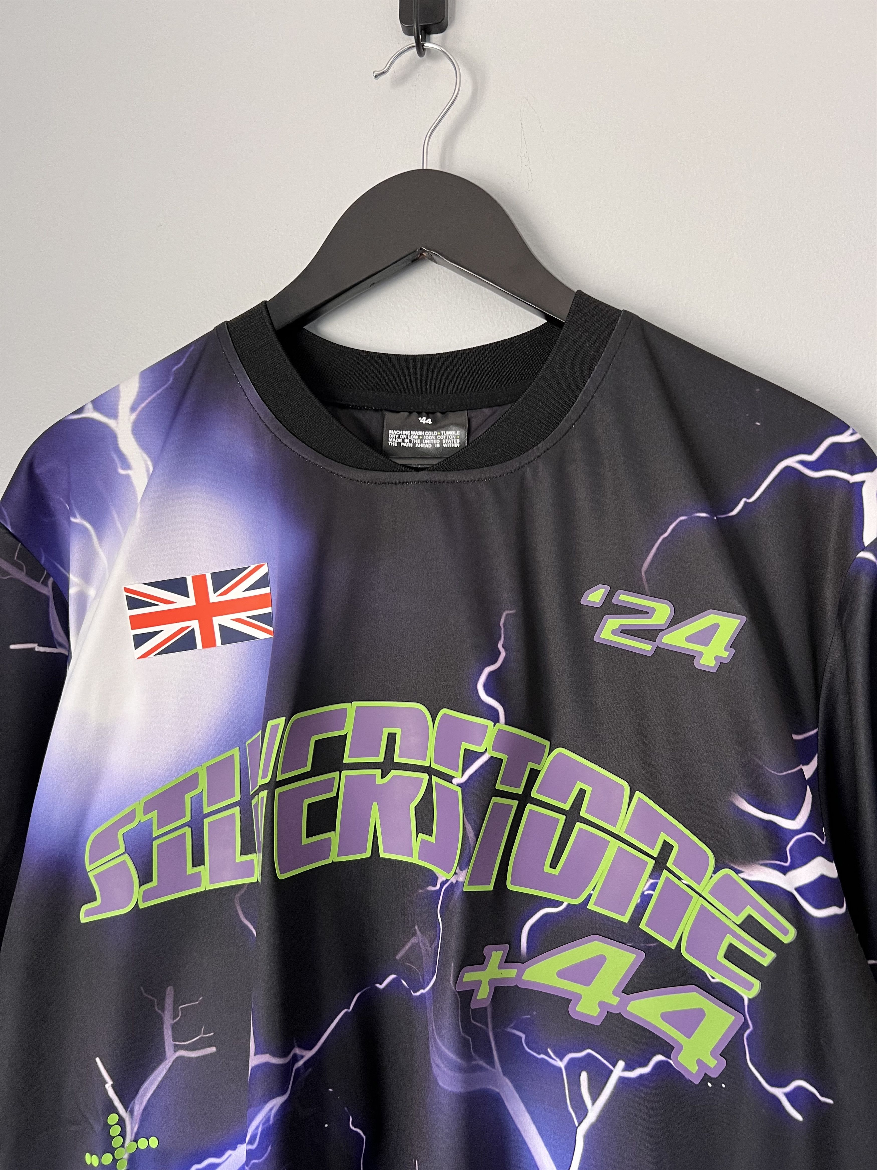 +44 Plus 44 Lewis Hamilton Silverstone Lightning Jersey Size US L / EU 52-54 / 3 - 2 Thumbnail