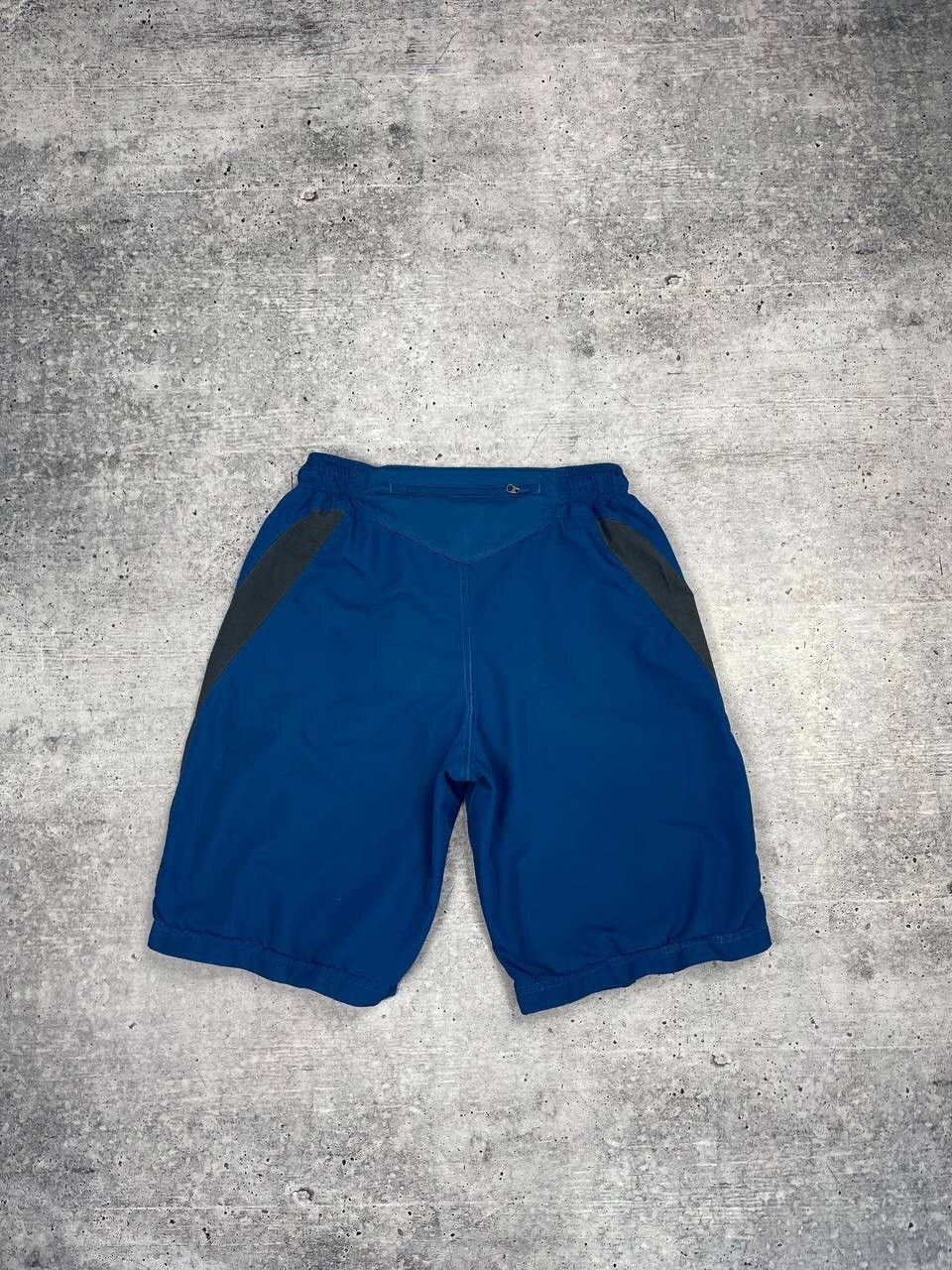 Nike × Vintage Vintage Nike 90’s Y2K Style Big Logo Drill Blue Shorts Size US 30 / EU 46 - 14 Thumbnail