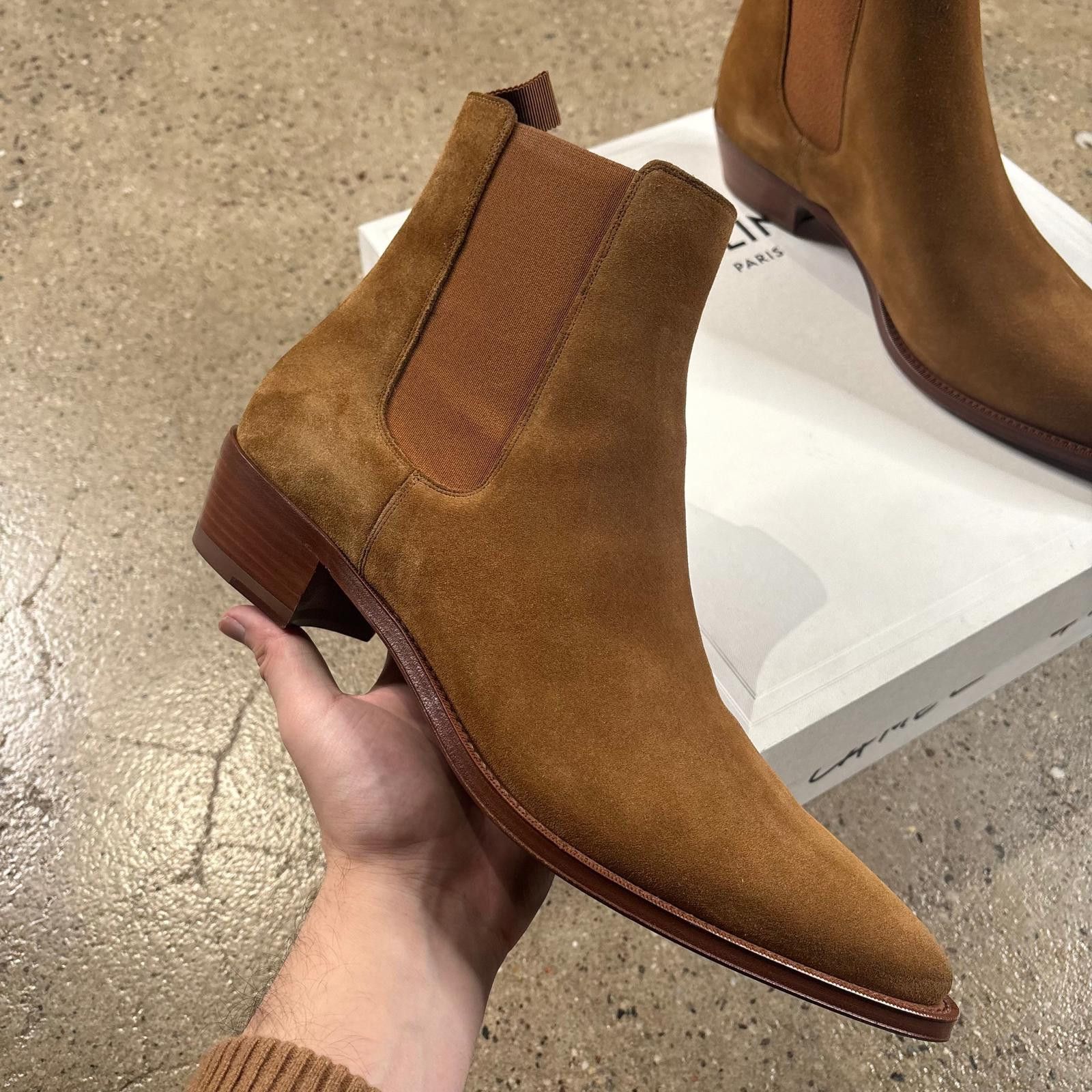 Celine Celine Camargue Camel Jacno Boots Size US 10.5 / EU 43-44 - 2 Thumbnail