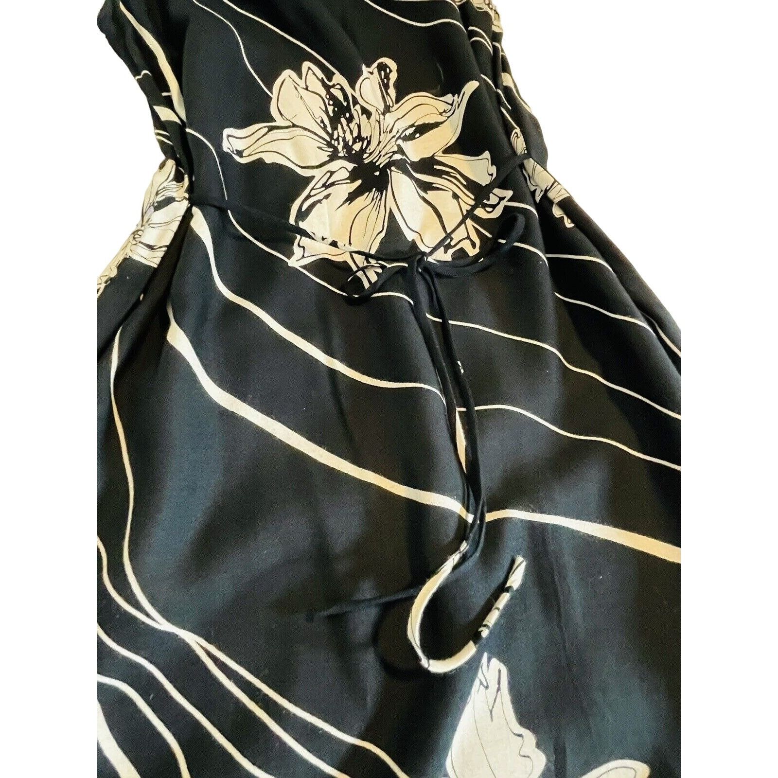 Other R & K Black Long Tie Back Women size 6 rayon Black Tropical Size M / US 6-8 / IT 42-44 - 11 Thumbnail