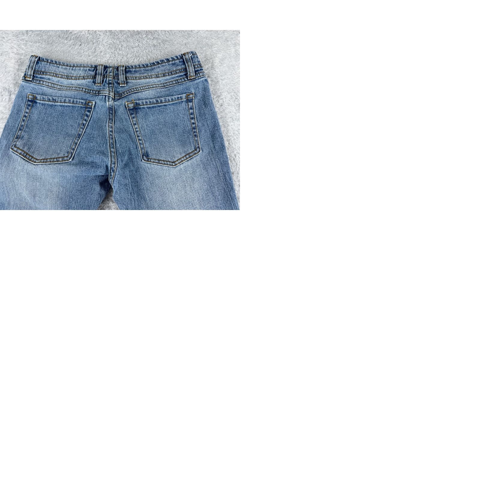 Vintage J Galt Jeans Womens 26 Blue Denim Straight Cotton Blend Low Rise 26x23 Jeans, 5-Pocket, Light Wash, Regular Fit, Machine Washable, Vintage: No Size 26" / US 2 / IT 38 - 10 Thumbnail