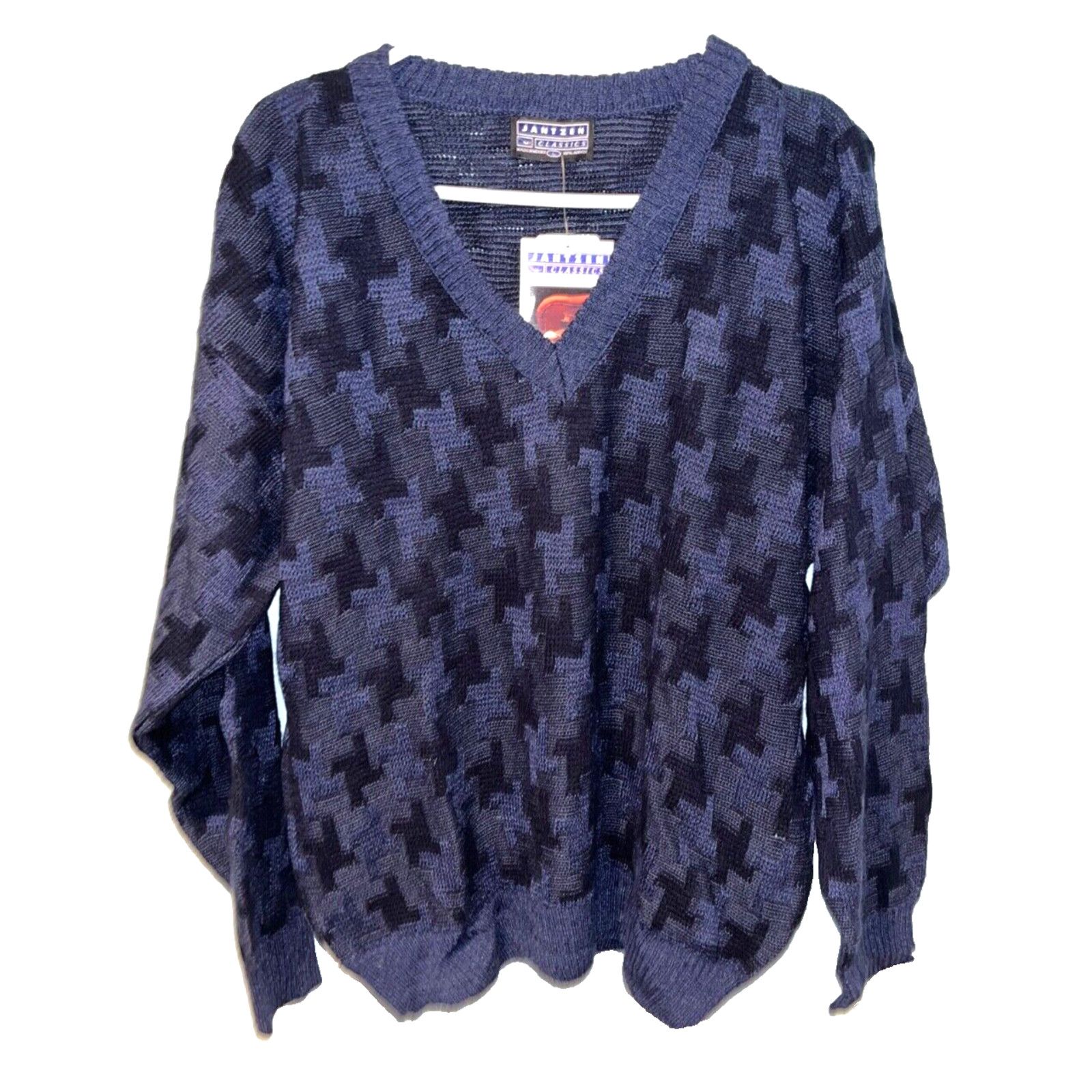 Jantzen Jantzen Sweater Mens L Geometric Long Sleeve Knit Classic Size US L / EU 52-54 / 3 - 2 Thumbnail