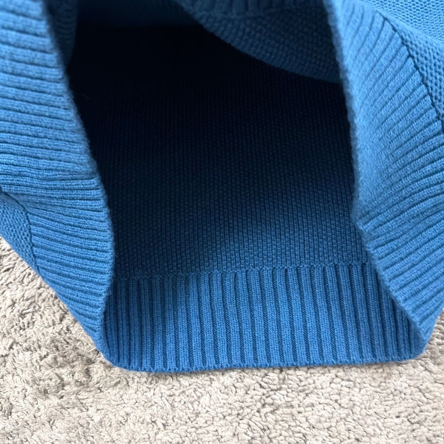 Tommy Hilfiger Tommy Hilfiger Sweater Mens L Blue Knit Merino Wool Pima Cotton Shawl Collar Logo Pullover Casual Size US L / EU 52-54 / 3 - 5 Thumbnail