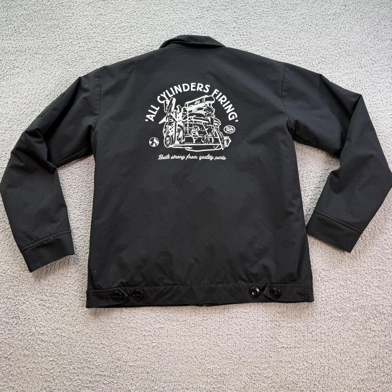 Other Ride Snowboards Jacket Black Workwear Quilted Lined Mens M Size US M / EU 48-50 / 2 - 2 Thumbnail