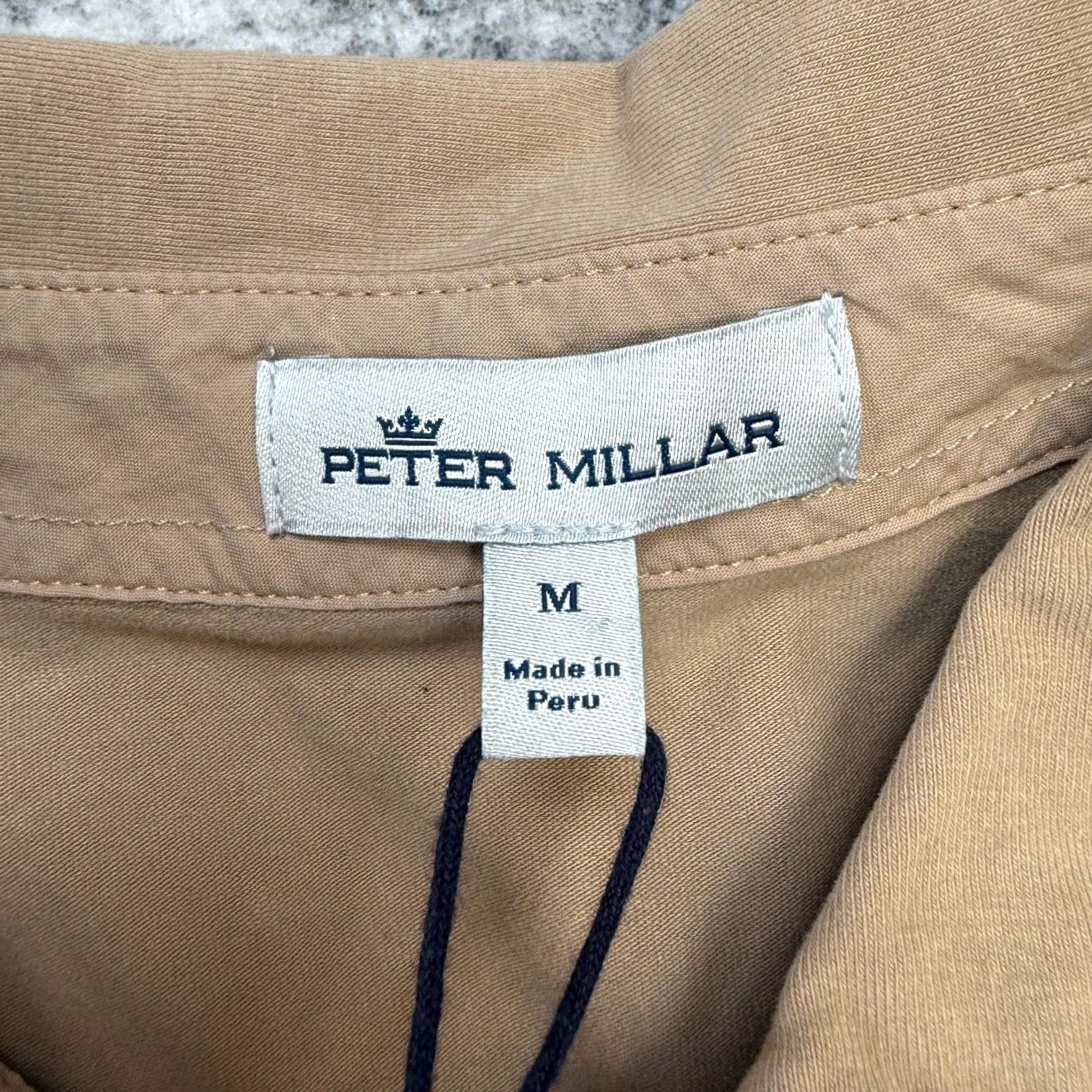Peter Millar Peter Millar Shirt Men Medium NEW Crown Lava Wash Jersey Pearl Snap Stretch Sand Size US M / EU 48-50 / 2 - 6 Thumbnail