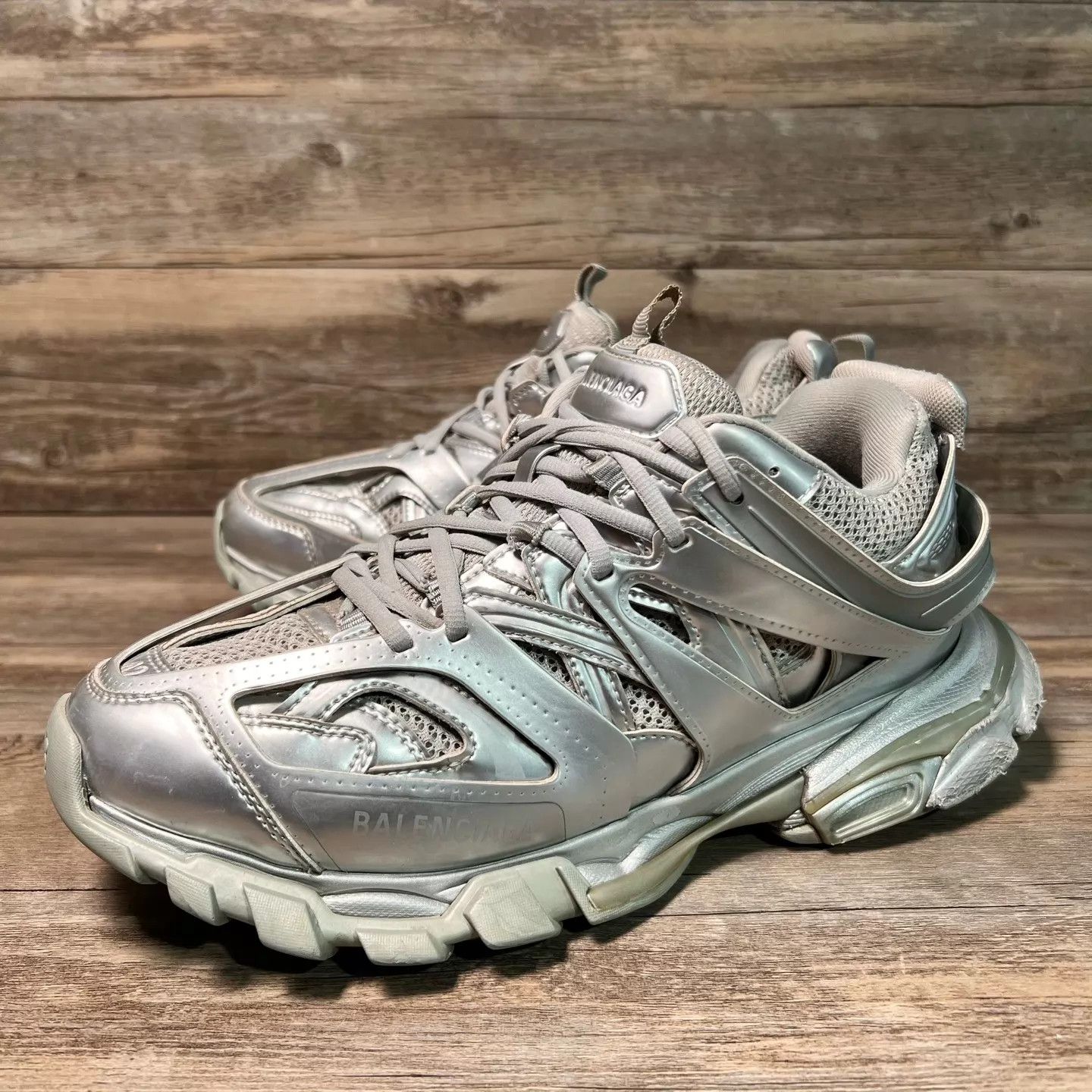 Balenciaga Balenciaga Track Silver 42 Size US 9 / EU 42 - 1 Thumbnail