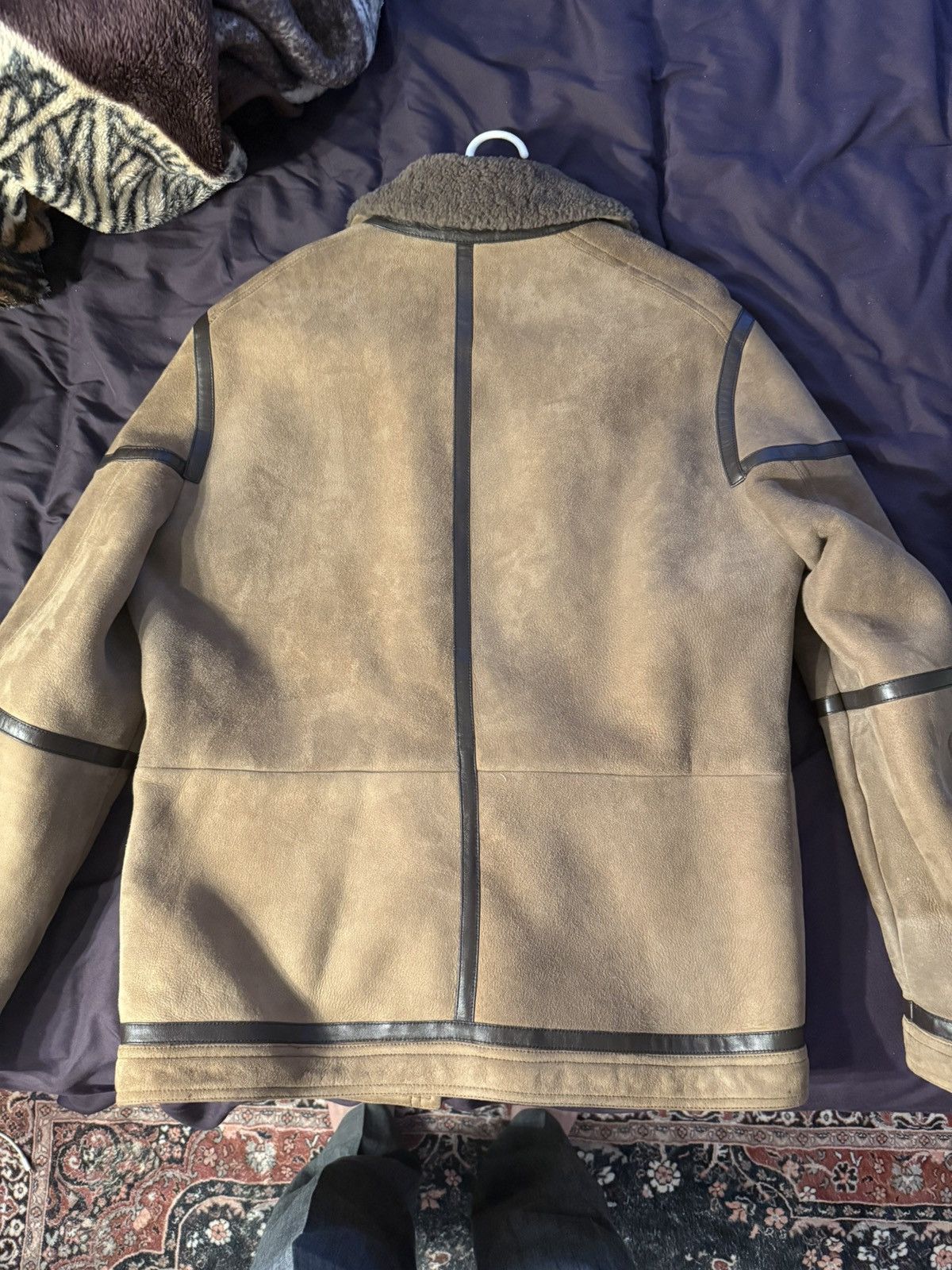 Etro ETRO 100% Lambskin Leather Jacket, 100% Lambskin Shearling Size US XXL / EU 58 / 5 - 6 Thumbnail