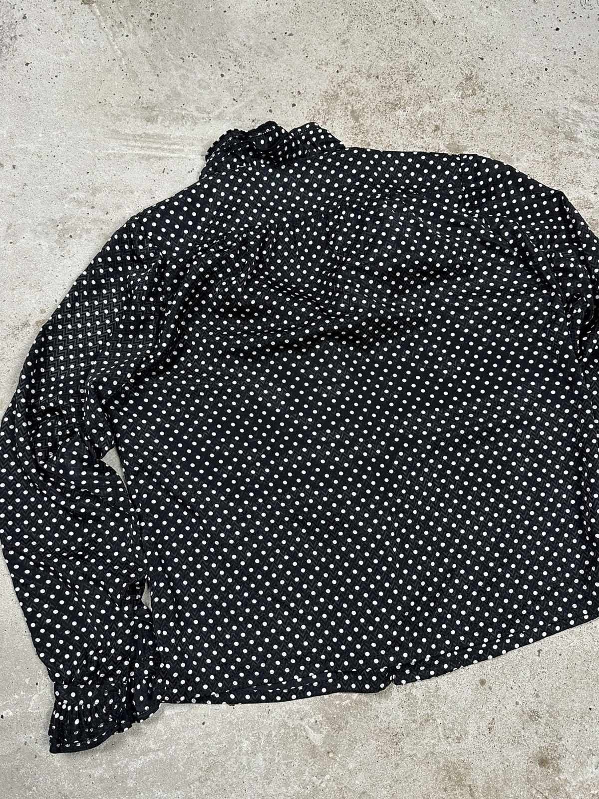 Japanese Brand × Vintage Vintage 90s Evance Tokyo Polka Dot Avant Garde Shirt Size XS / US 0-2 / IT 36-38 - 13 Thumbnail