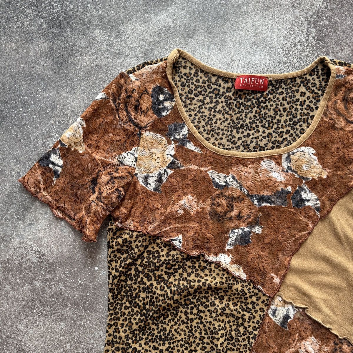 Hysteric Glamour Gaultier Style Y2K Avant Garde Leopard Print Mesh T-Shirt Size M / US 6-8 / IT 42-44 - 3 Thumbnail