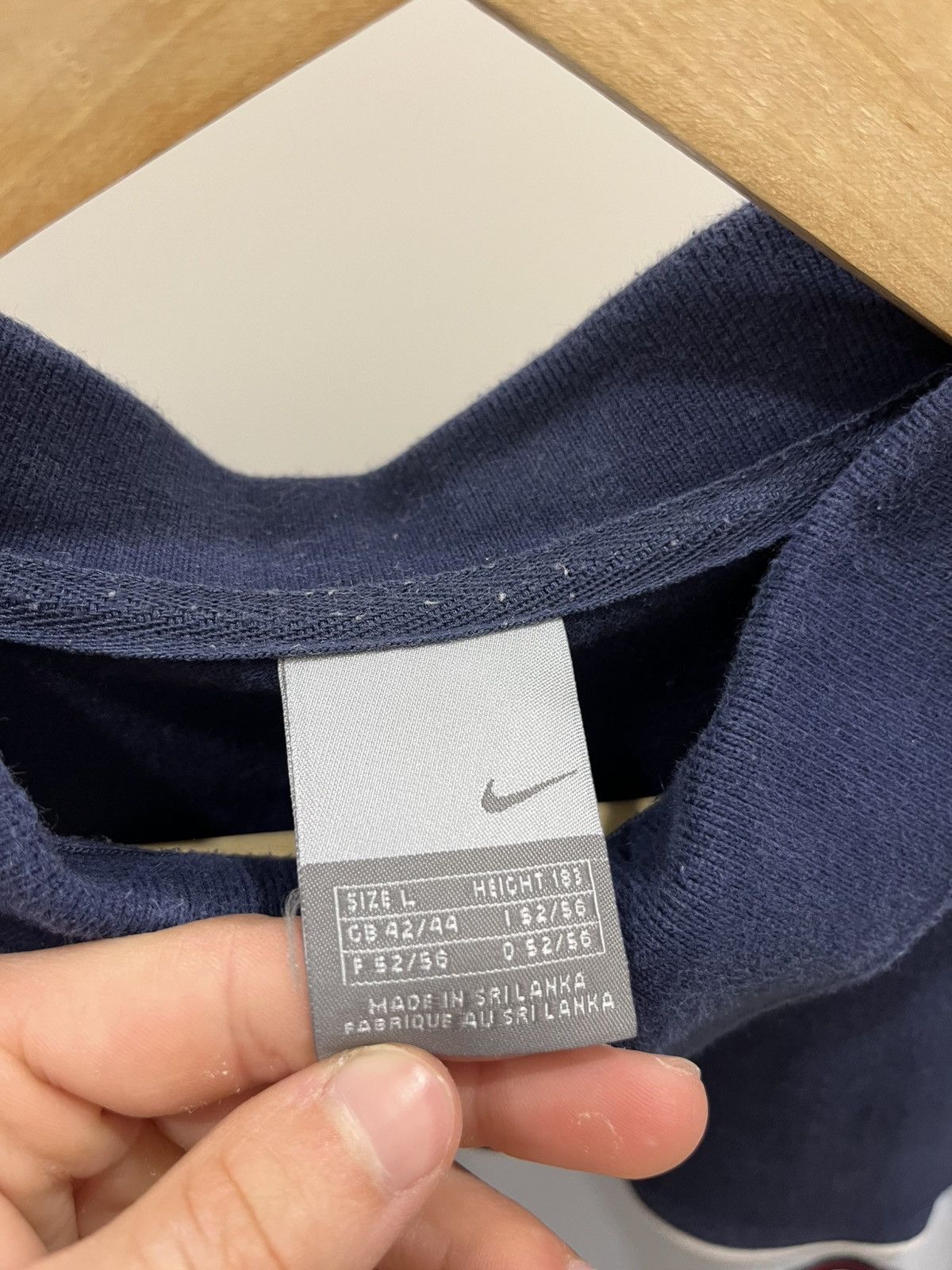 Nike Mens Polo Y2K T Shirt Nike Vintage 90s Size L Blue Size US L / EU 52-54 / 3 - 4 Thumbnail