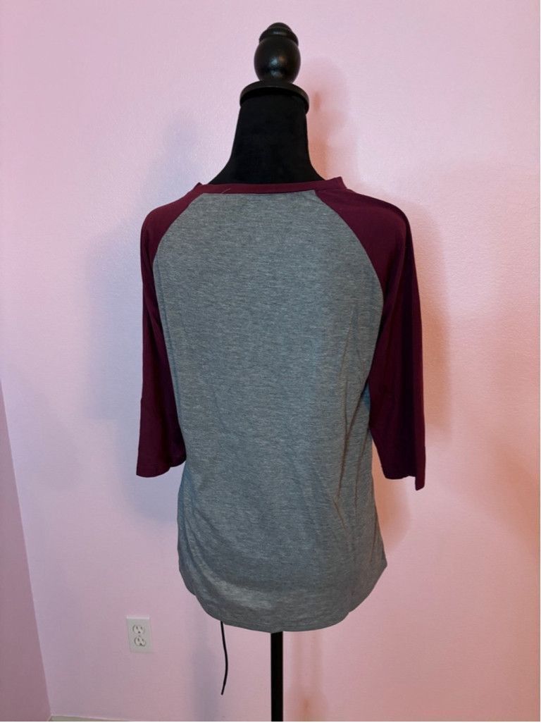 Other Thankful and blessed Women Unbranded T-Shirt S Gray Burgundy Size S / US 4 / IT 40 - 3 Thumbnail