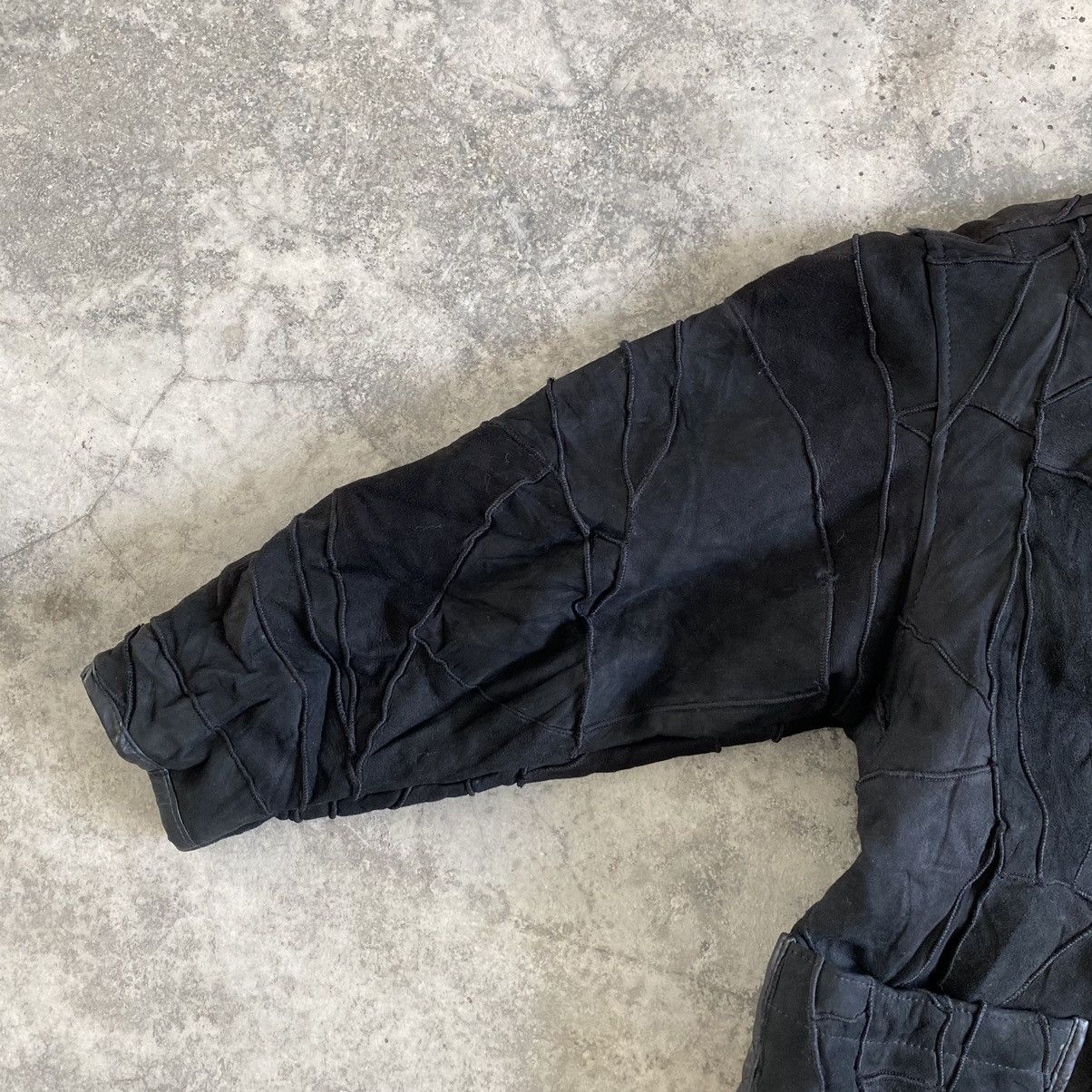 Issey Miyake 1990’s Hai Sporting Gear Shearling Panelled Leather Jacket Size US M / EU 48-50 / 2 - 6 Thumbnail