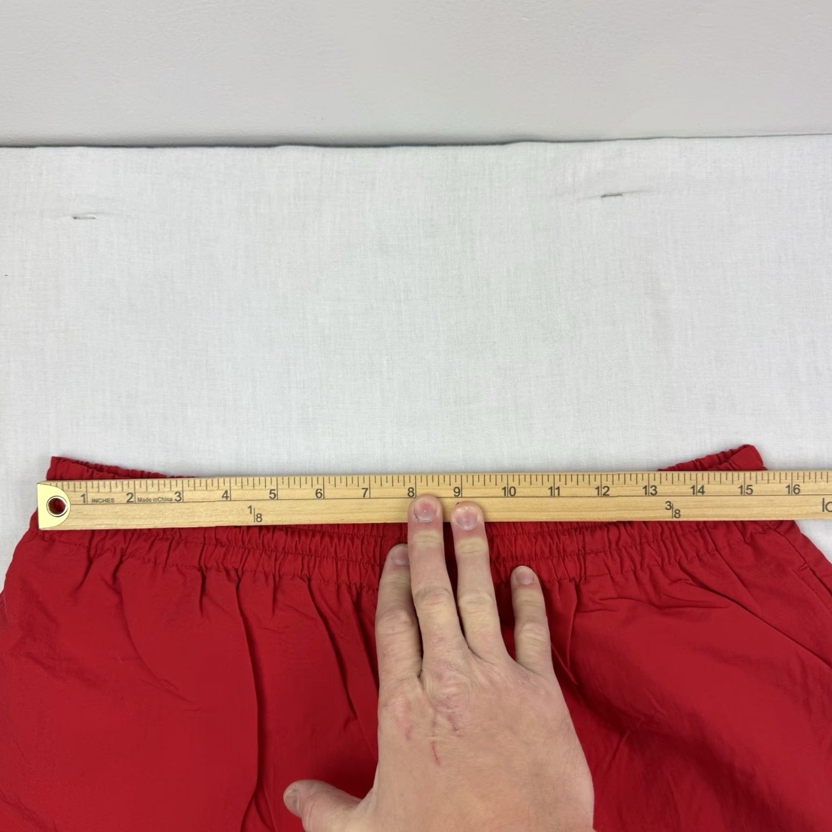 Fila VINTAGE FILA Swim Trunks Men M Red 90s Drawstring Trunks Swimsuit Pool Ocean Sports Size ONE SIZE - 6 Thumbnail