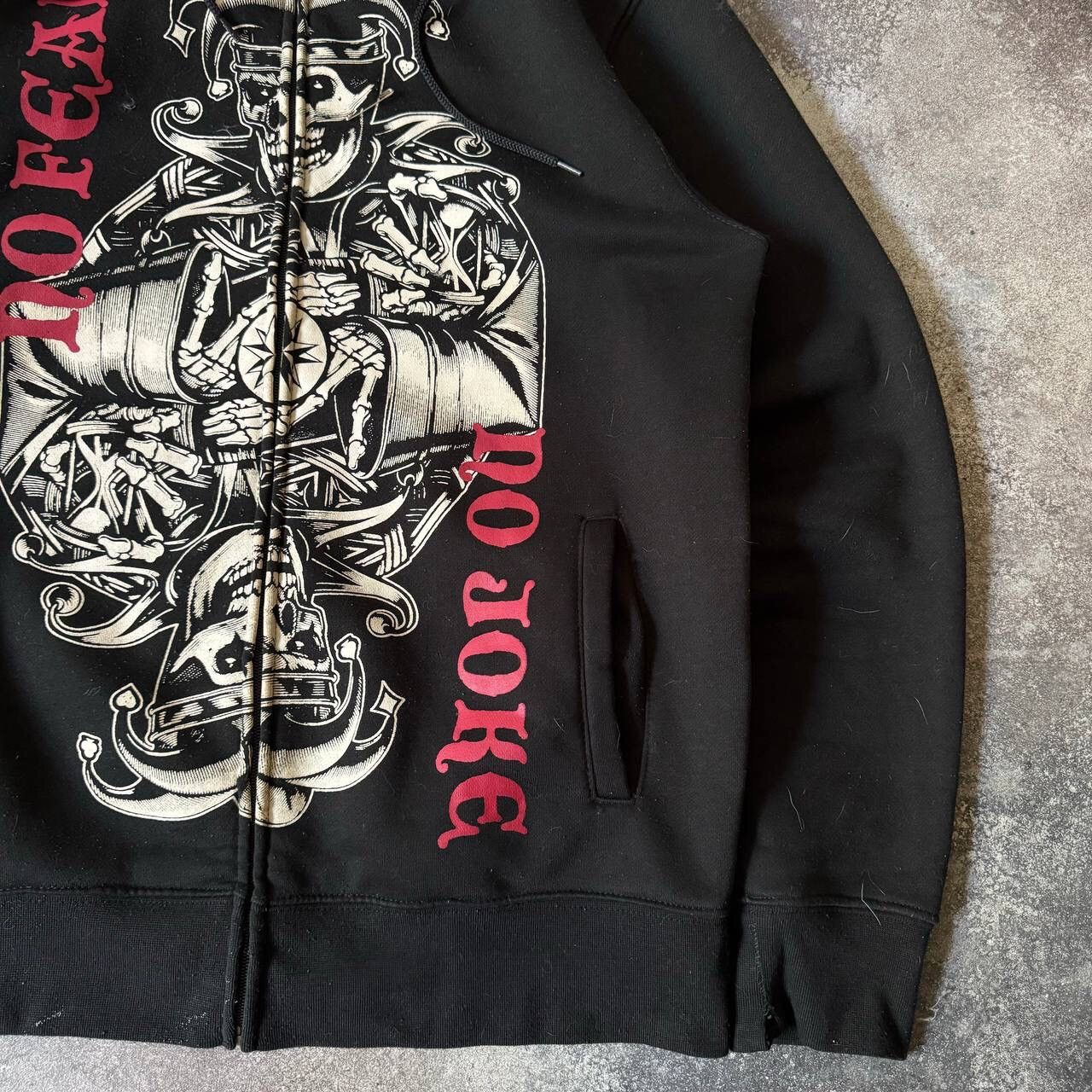 No Fear No Fear Y2K Vintage Joker Printed Zip Hoodie Size US L / EU 52-54 / 3 - 6 Thumbnail