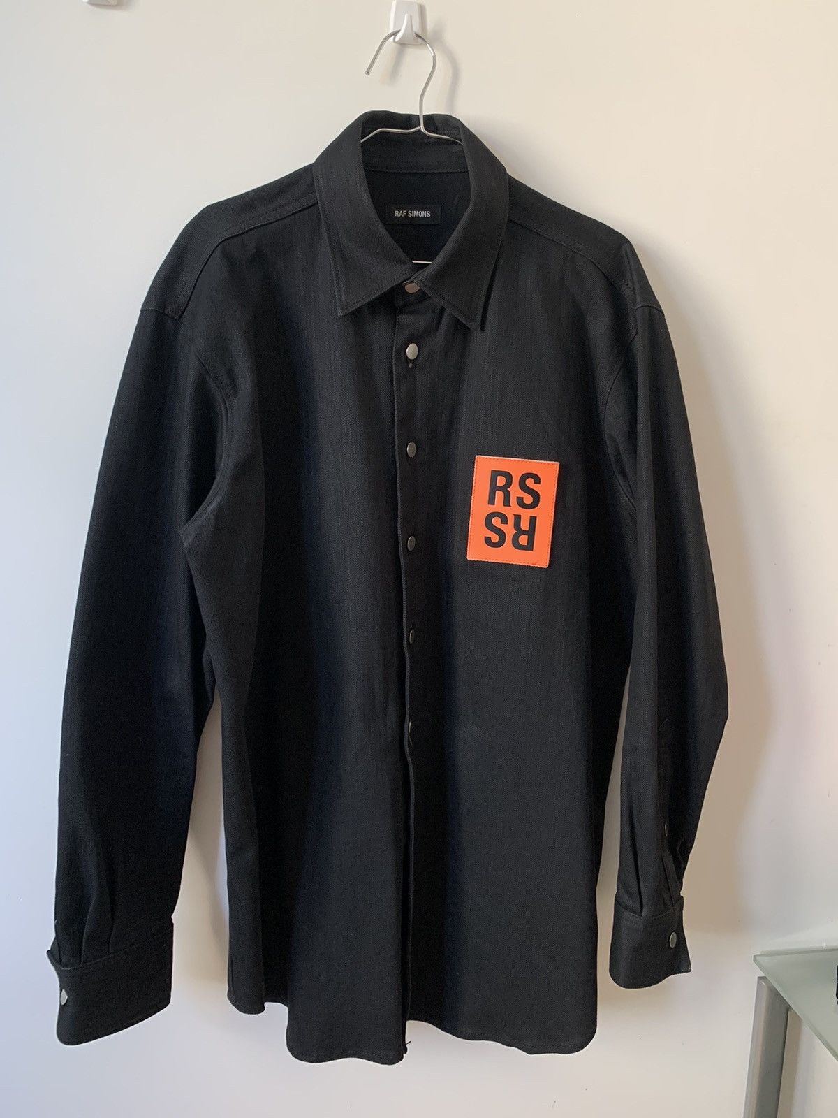 Raf Simons Raf Simons denim black/orange shirt patch Aw 18/19 Size US S / EU 44-46 / 1 - 1 Thumbnail