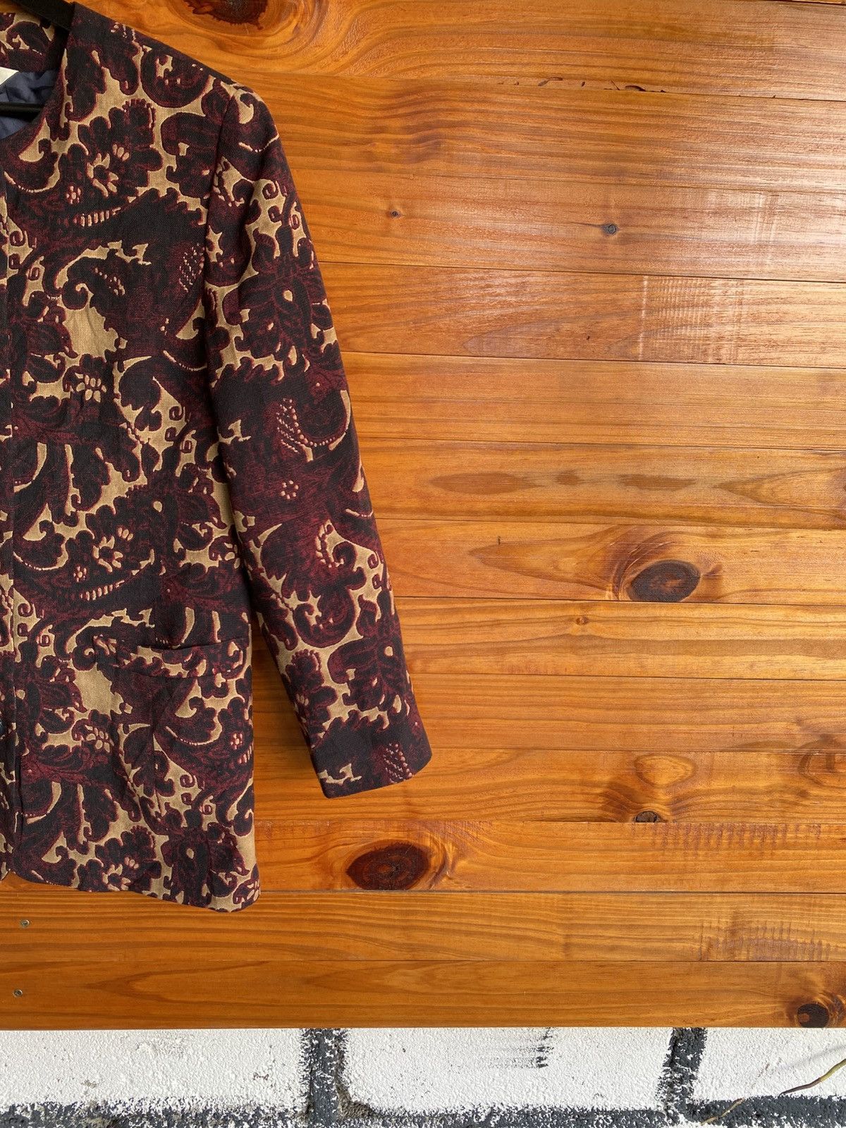 Japanese Brand BON PLAN Tokyo Vintage Baroque Pattern Jacket Size 9 Size M / US 6-8 / IT 42-44 - 8 Thumbnail
