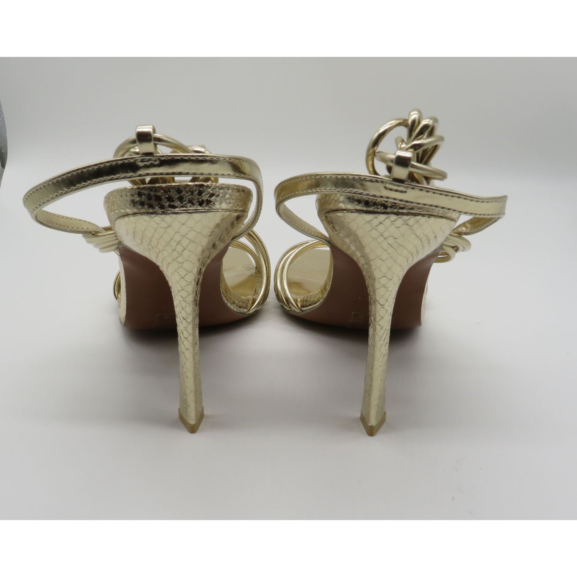Call It Spring Call It Spring Women's Strappy Gold Heeled Sandals Square To Size US 8.5 / IT 38.5 - 4 Thumbnail