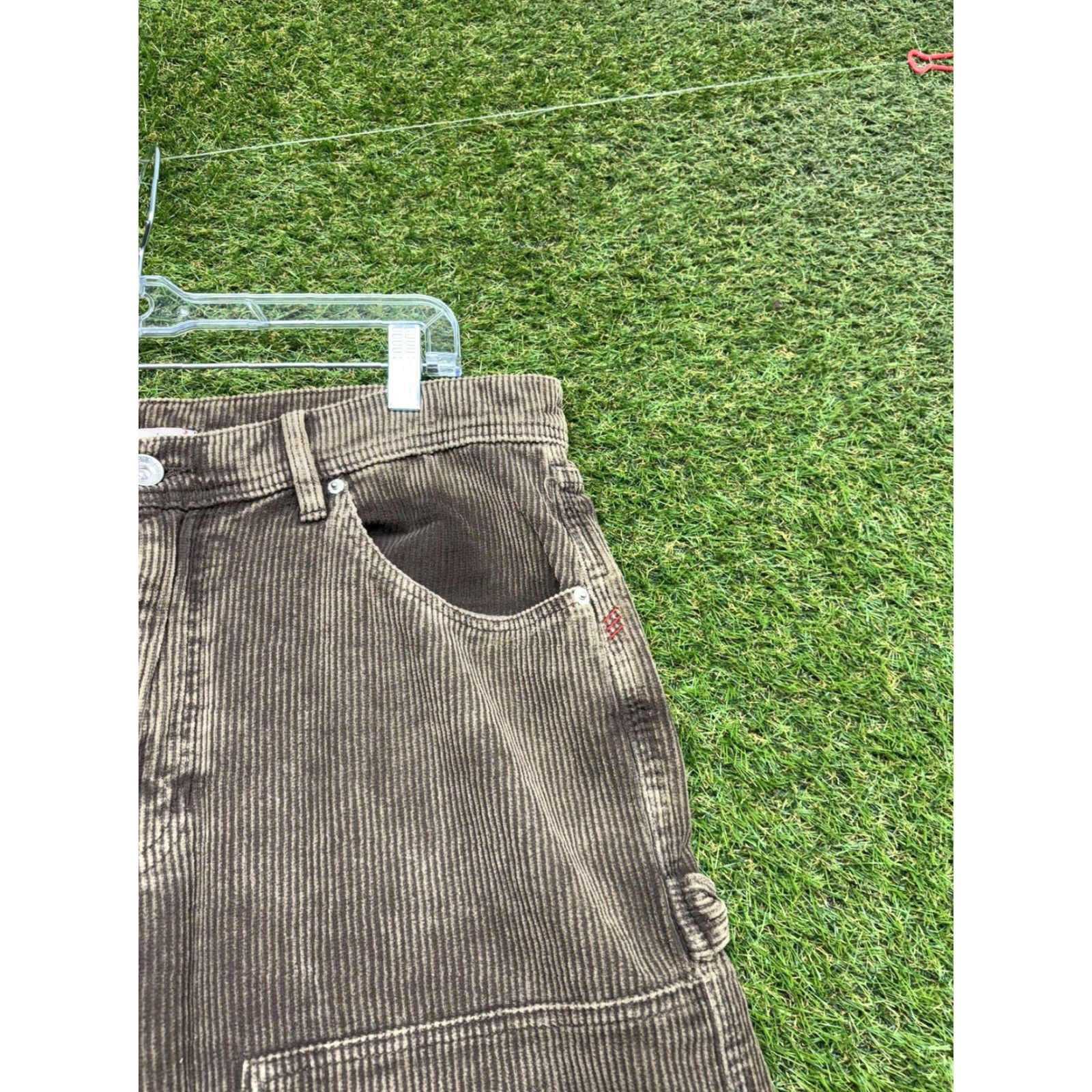 Bdg BDG Pants Mens 34x29 Brown Corduroy Carpenter Relaxed Fit Workwear Utility Pants Size US 34 / EU 50 - 6 Thumbnail