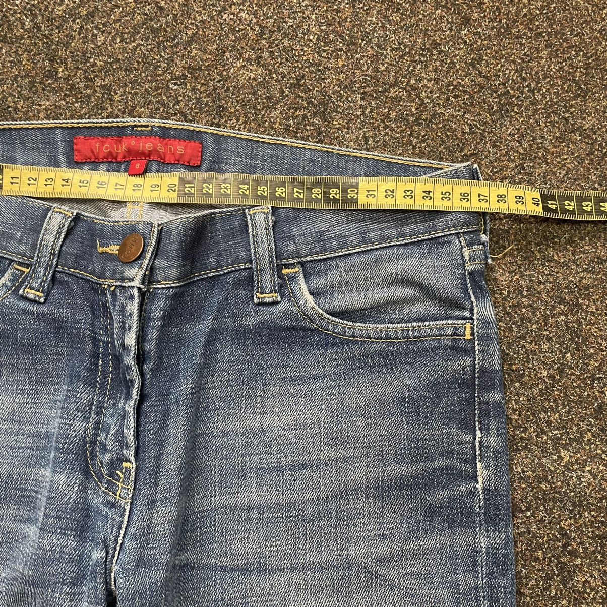 Vintage Y2K Baggy Bootcut Distressed Light Wash Jeans Streetwear Size 30" / US 8 / IT 44 - 6 Thumbnail