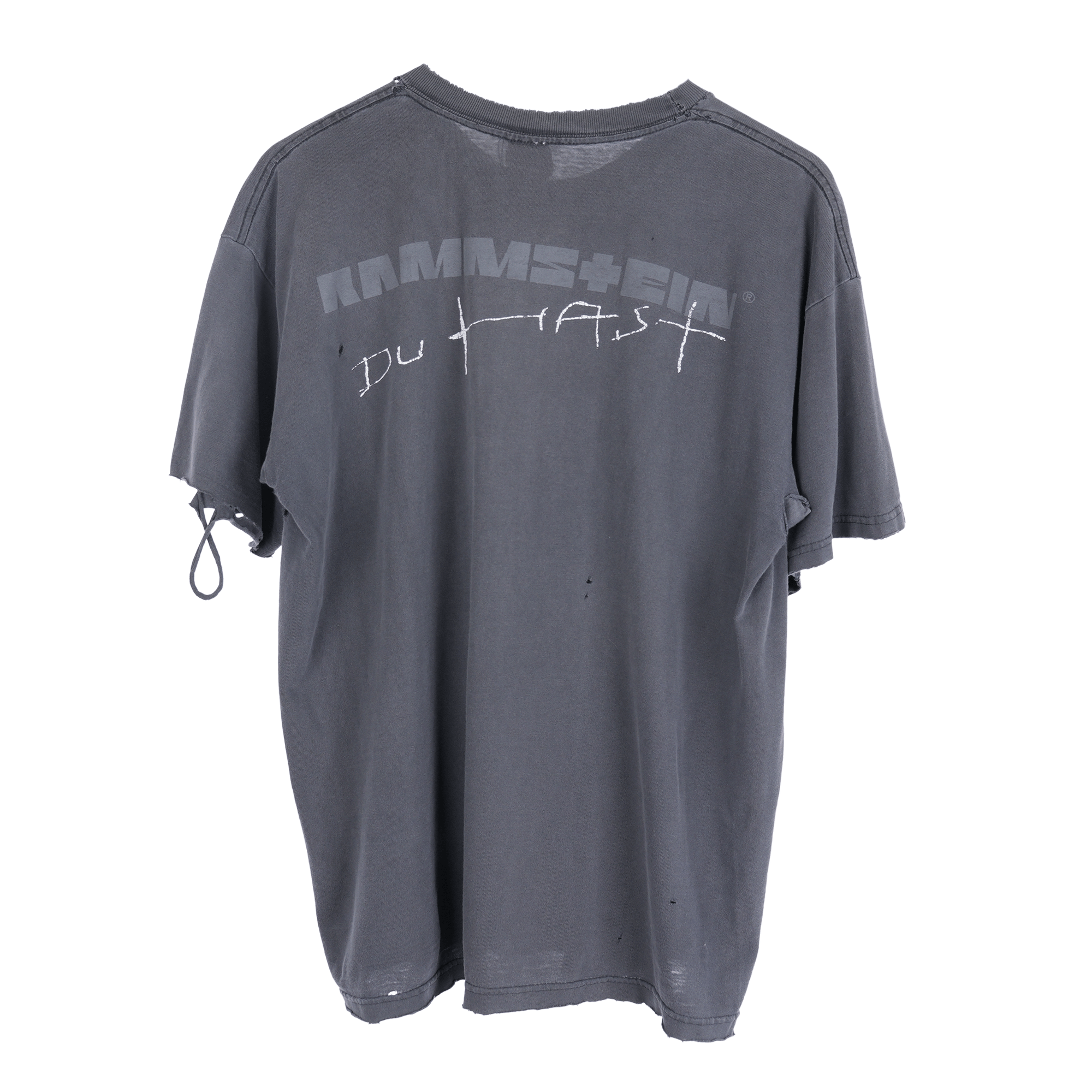 Vintage VINTAGE 90S RAMSTEIN DU HAST THRASHED BAND TEE Size US L / EU 52-54 / 3 - 2 Thumbnail