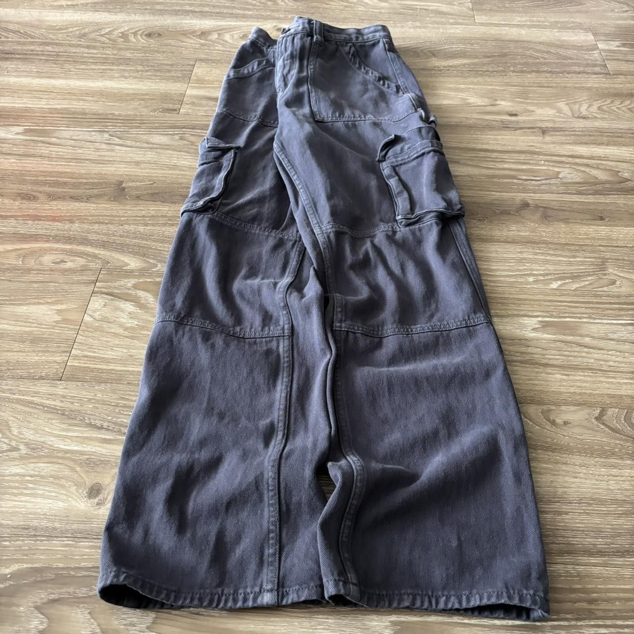 Japanese Brand Crazy Vintage Y2K/2000s Navy Blue Skater Style Cargo Pants! 29x31 Size US 29 - 3 Thumbnail