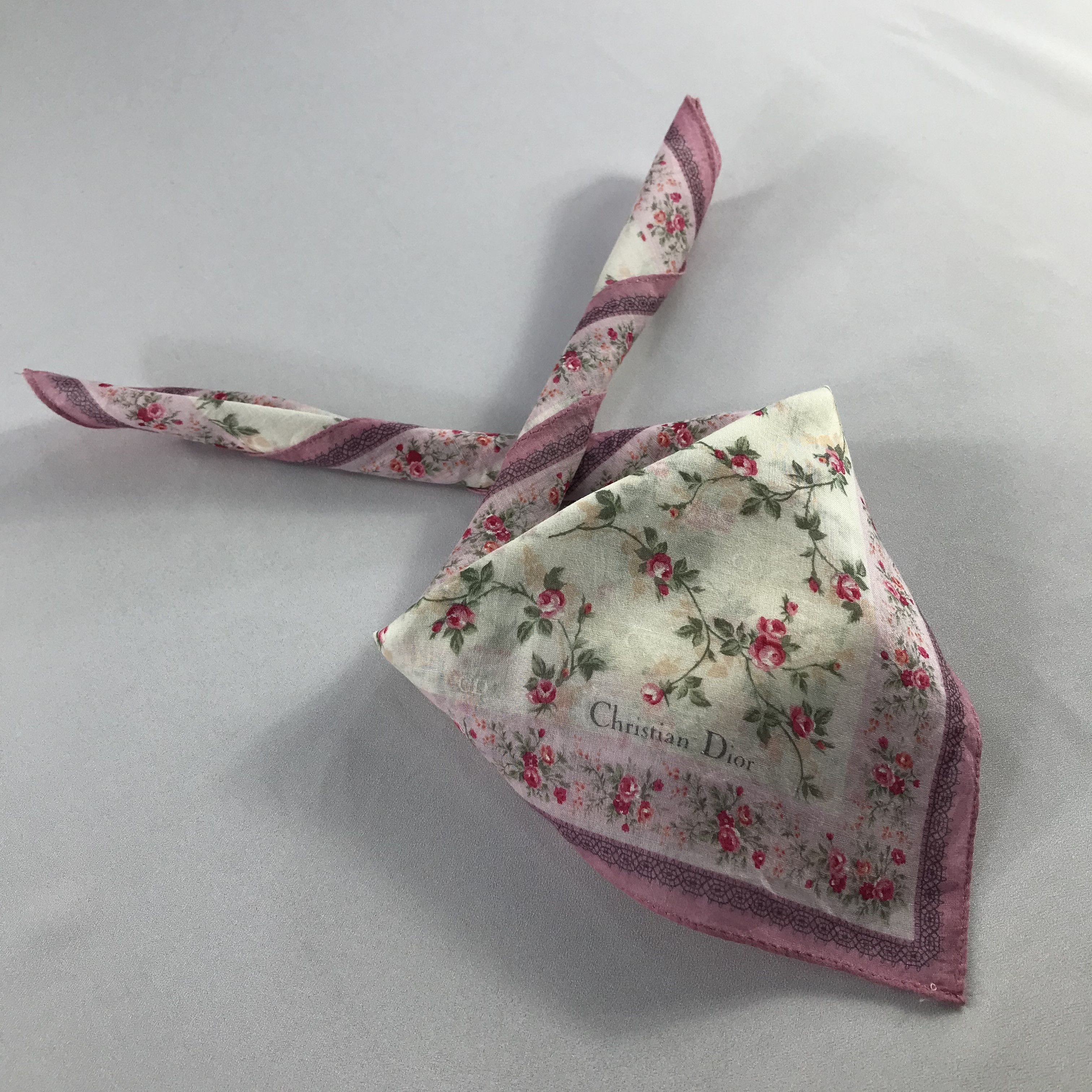 Vintage ChriSTIan Dior Handkerchief / Bandana / Neckerchief C588 Size ONE SIZE - 2 Thumbnail