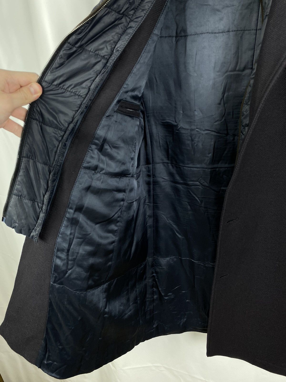 Other Mabrun Italy Wool-Viscose Navy Blue Coat Men size 52 Size US L / EU 52-54 / 3 - 11 Thumbnail