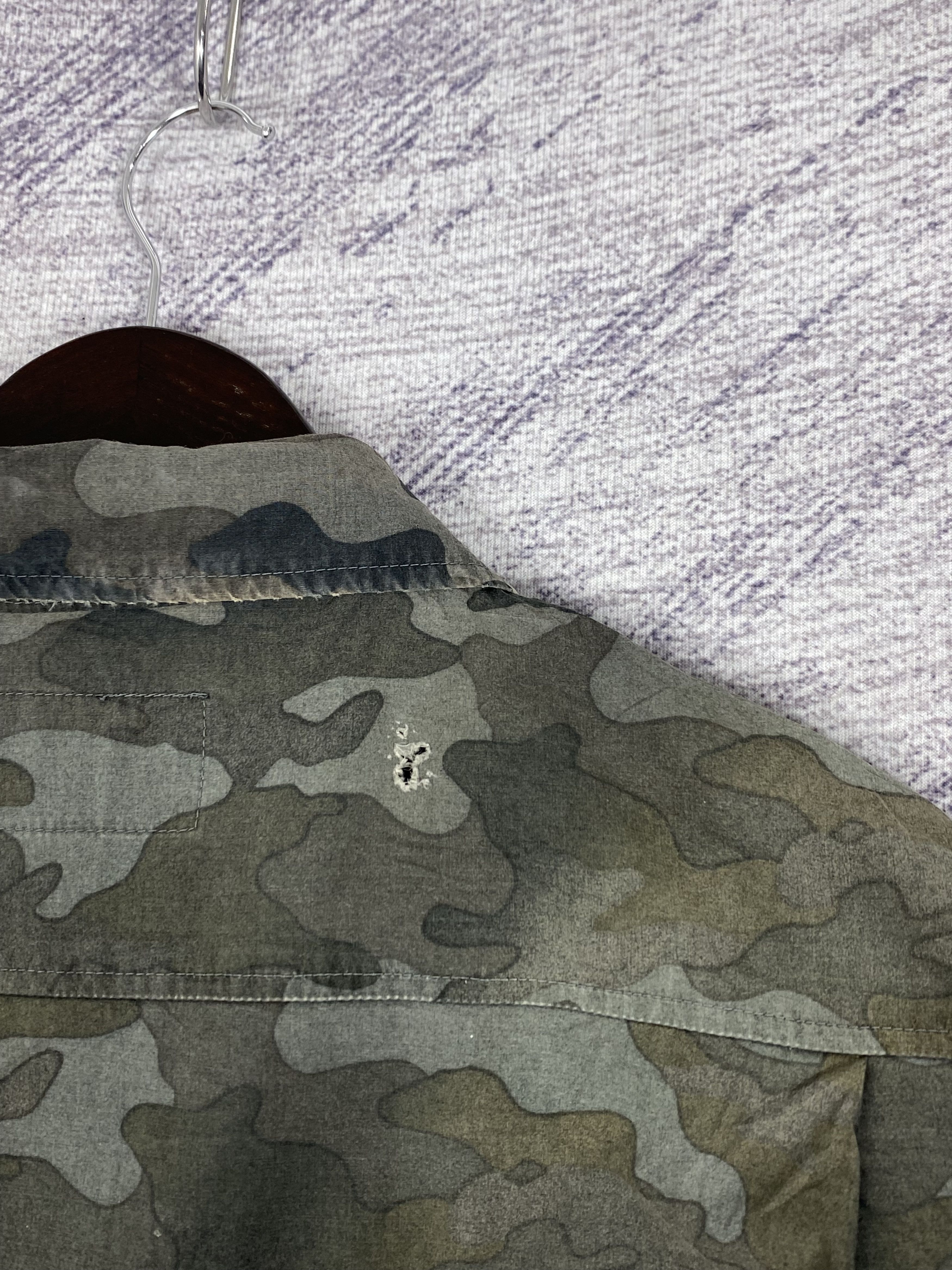 Japanese Brand Vintage Kuchofuku Camo Zip Up Plain Canvas Jacket Size US L / EU 52-54 / 3 - 12 Thumbnail