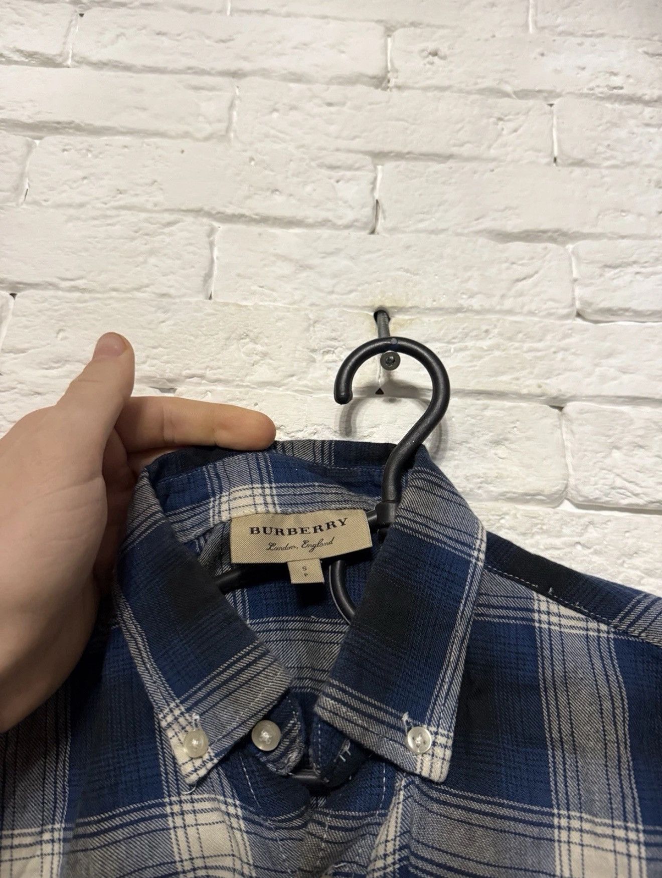 Burberry Burberry Blue Nova Check Flannel Shirt Sz S Size US S / EU 44-46 / 1 - 3 Thumbnail