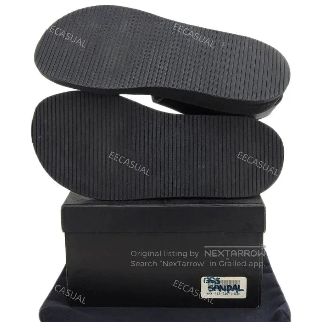 Yohji Yamamoto Yohji Yamamoto Black Leather Sandals. Size US 7 / EU 40 - 6 Thumbnail