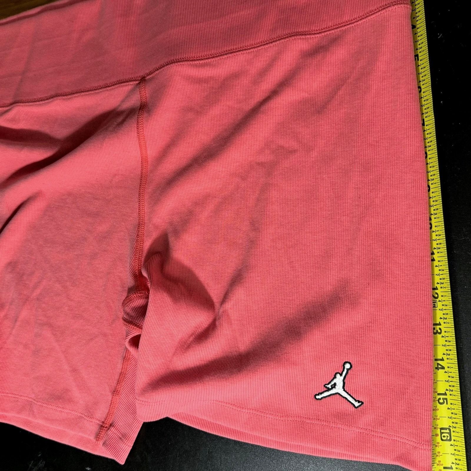 Jordan Brand •NWT• Air Jordan Womens Ribbed Pink (coral) Bike Shorts • XL Size 34" / US 12 / IT 48 - 4 Thumbnail
