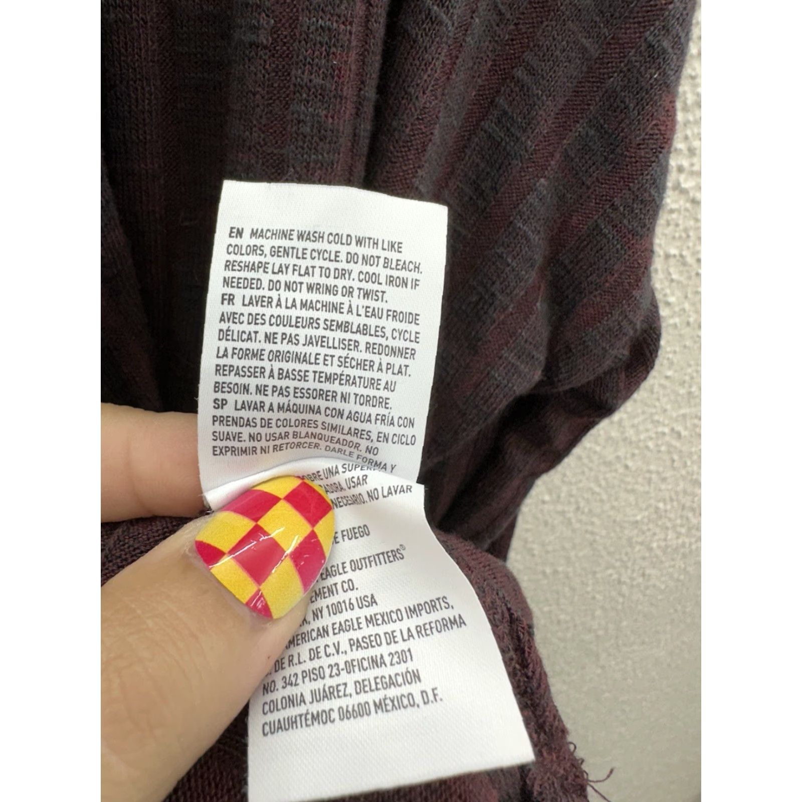 American Eagle Outfitters American Eagle Outfitters Sweater Cardigan Purple Open Front Ribbed Knit - Womens Medium Regular Cozy Bohemian Fall Winter Spring Shirt Size M / US 6-8 / IT 42-44 - 6 Thumbnail
