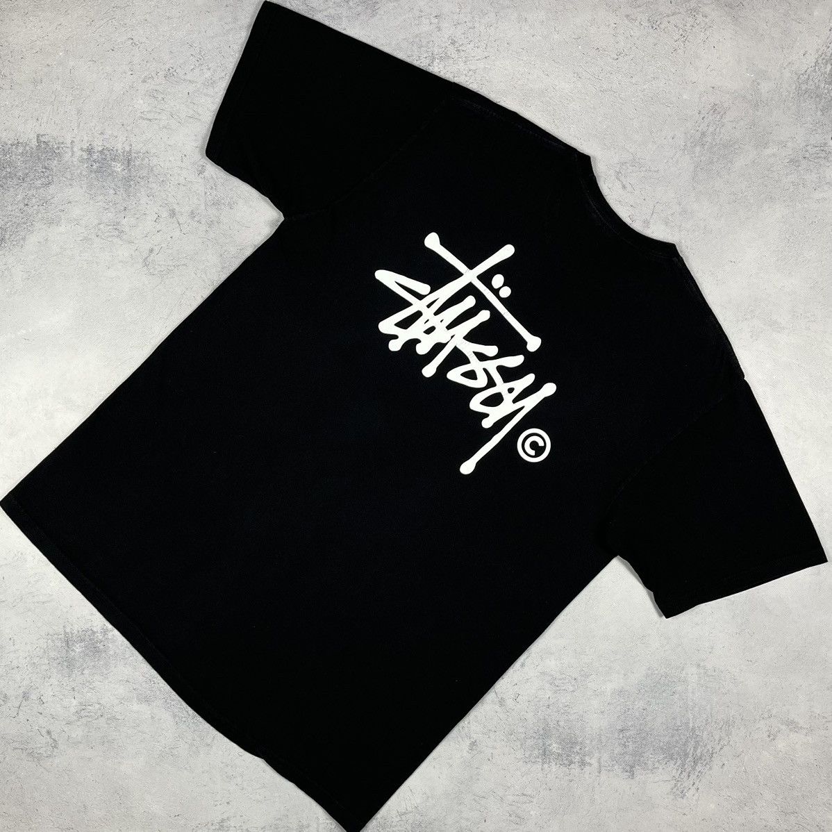 Vintage Stussy big logo y2k graffiti tee 00’s